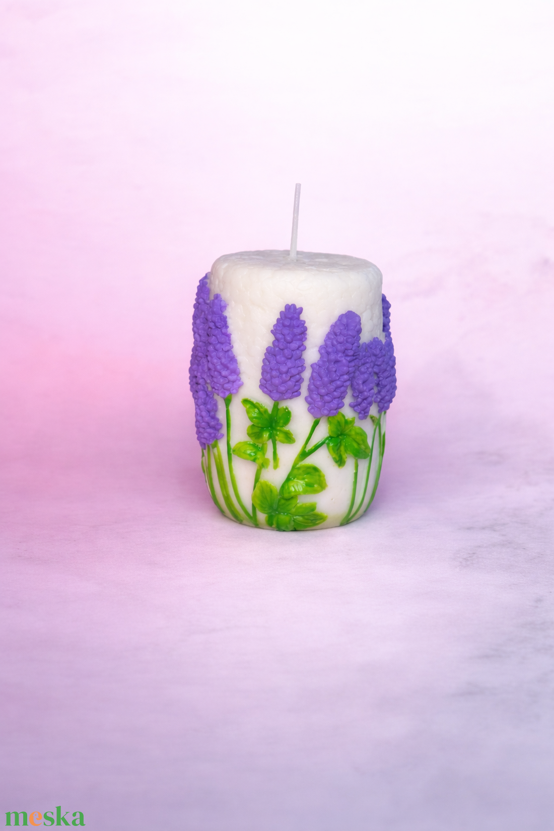 Levendulás kézműves gyertya � ajándék Anyák napjára - otthon & életmód - gyertya, illat, aroma - mécses és mécsestartó - Meska.hu