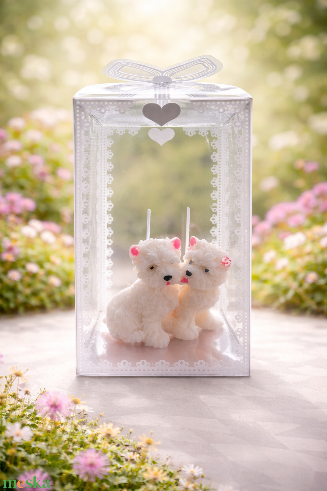 Rocky�s CANDLE Westie kutyus gyertya díszdobozban � - otthon & életmód - gyertya, illat, aroma - mécses és mécsestartó - Meska.hu