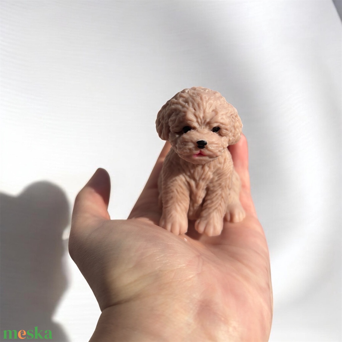 Rocky�s CANDLE bézs kiskutya gyertya - otthon & életmód - gyertya, illat, aroma - mécses és mécsestartó - Meska.hu