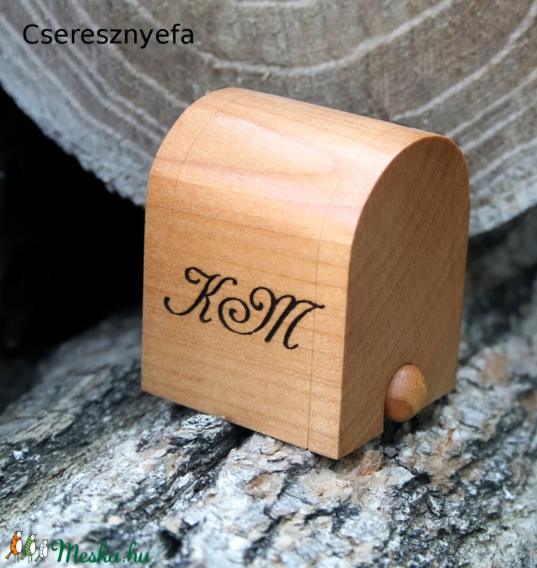 Gyűrűtartó doboz - Ajna - esküvő - kiegészítők - gyűrűtartó & gyűrűpárna - Meska.hu