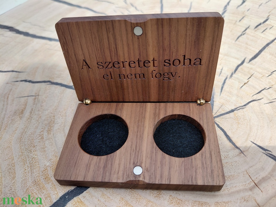 Gyűrűtartó doboz esküvőre_ Clarisse - esküvő - esküvői ceremónia - gyűrűtartó & gyűrűpárna - Meska.hu