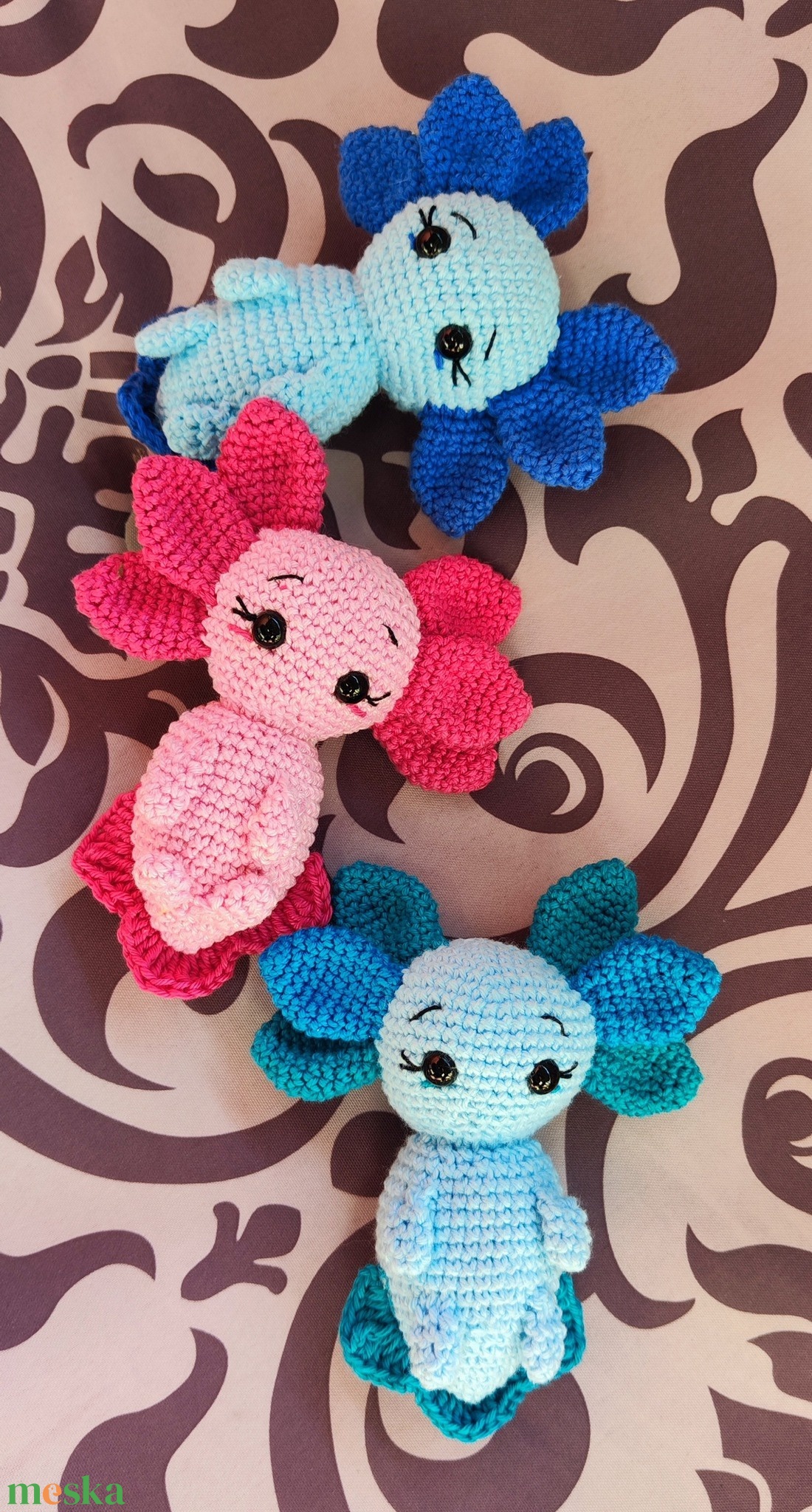 Horgolt axolotl figura - játék & sport - plüssállat & játékfigura - más figura - Meska.hu Horgolt axolotl figura - játék & sport - plüssállat & játékfigura - más figura - Meska.hu