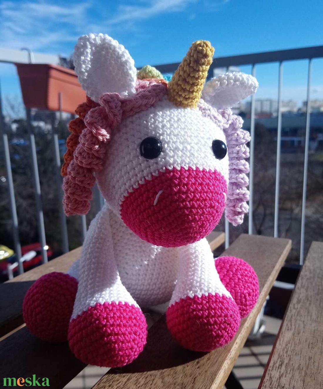 Horgolt unikornis - játék & sport - plüssállat & játékfigura - unikornis - Meska.hu Horgolt unikornis - játék & sport - plüssállat & játékfigura - unikornis - Meska.hu