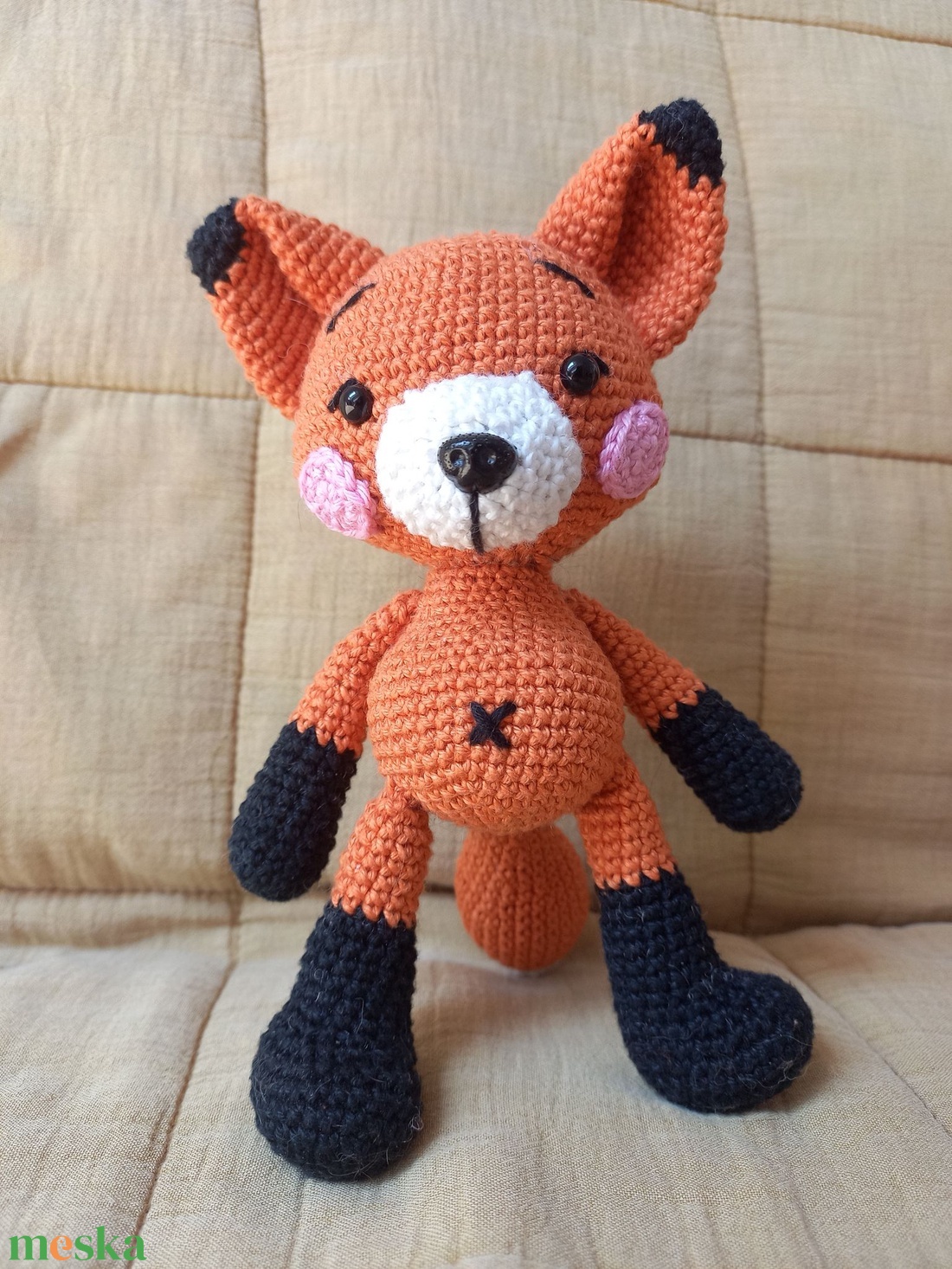 Horgolt róka - játék & sport - plüssállat & játékfigura - róka - Meska.hu Horgolt róka - játék & sport - plüssállat & játékfigura - róka - Meska.hu