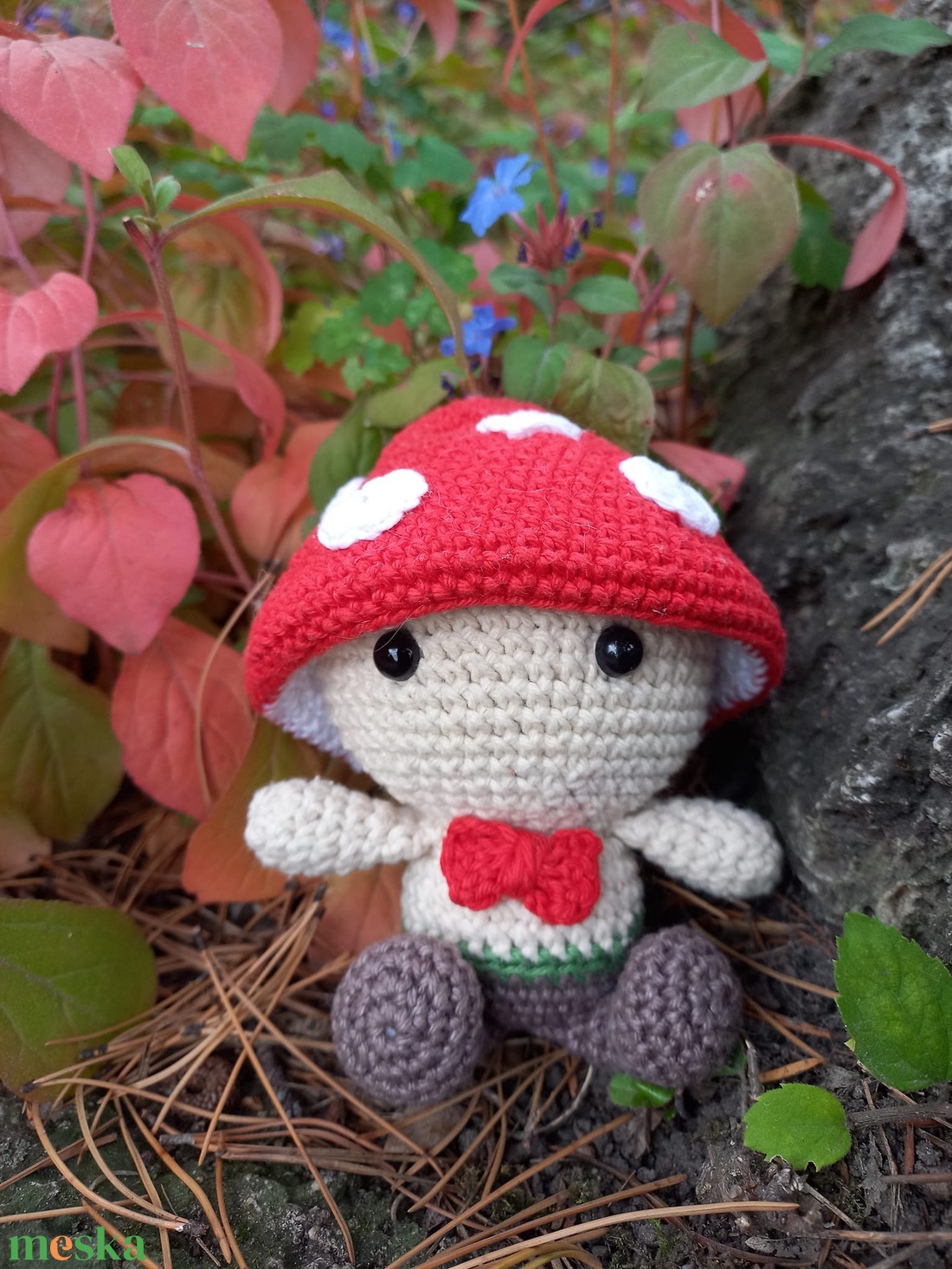 Horgolt gomba - játék & sport - plüssállat & játékfigura - más figura - Meska.hu Horgolt gomba - játék & sport - plüssállat & játékfigura - más figura - Meska.hu