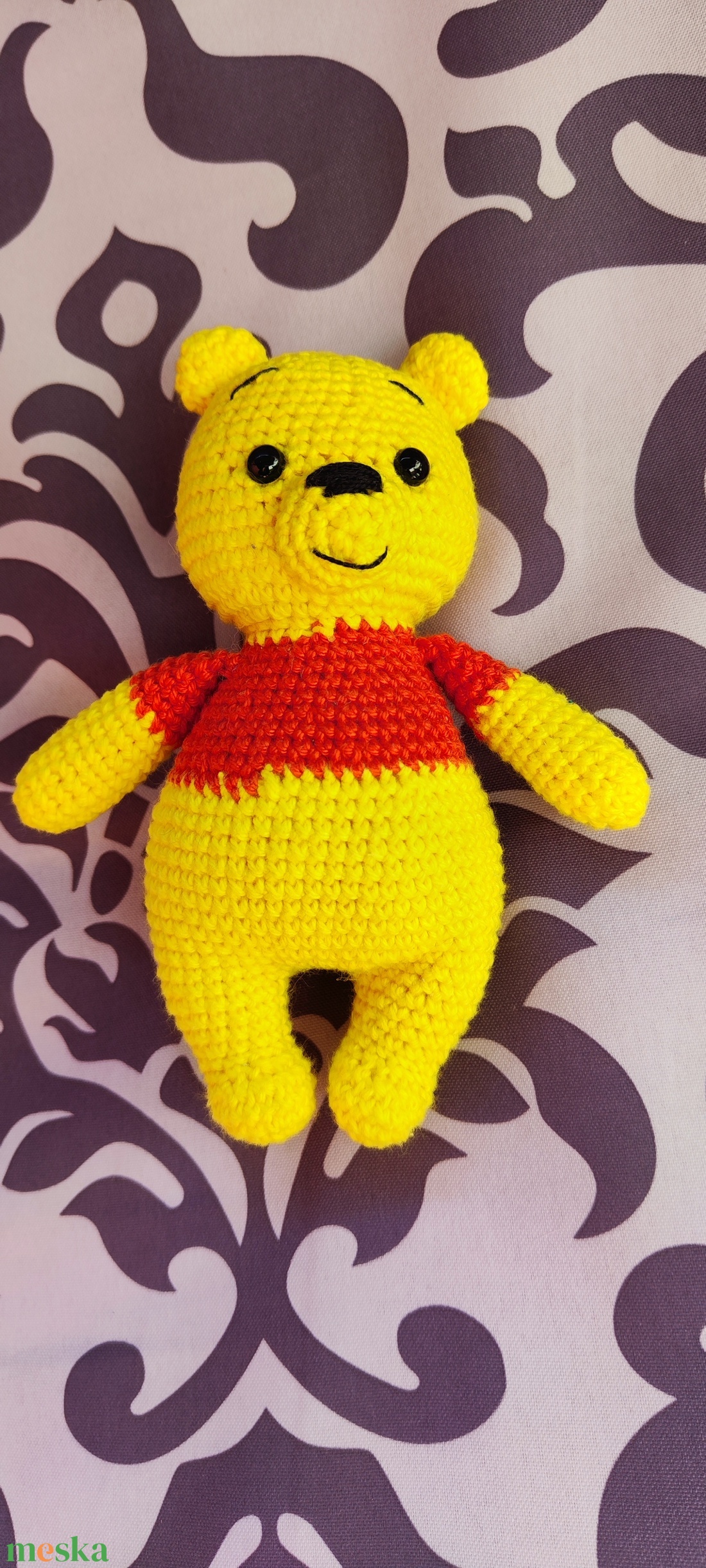 Horgolt Micimackó - játék & sport - plüssállat & játékfigura - maci - Meska.hu