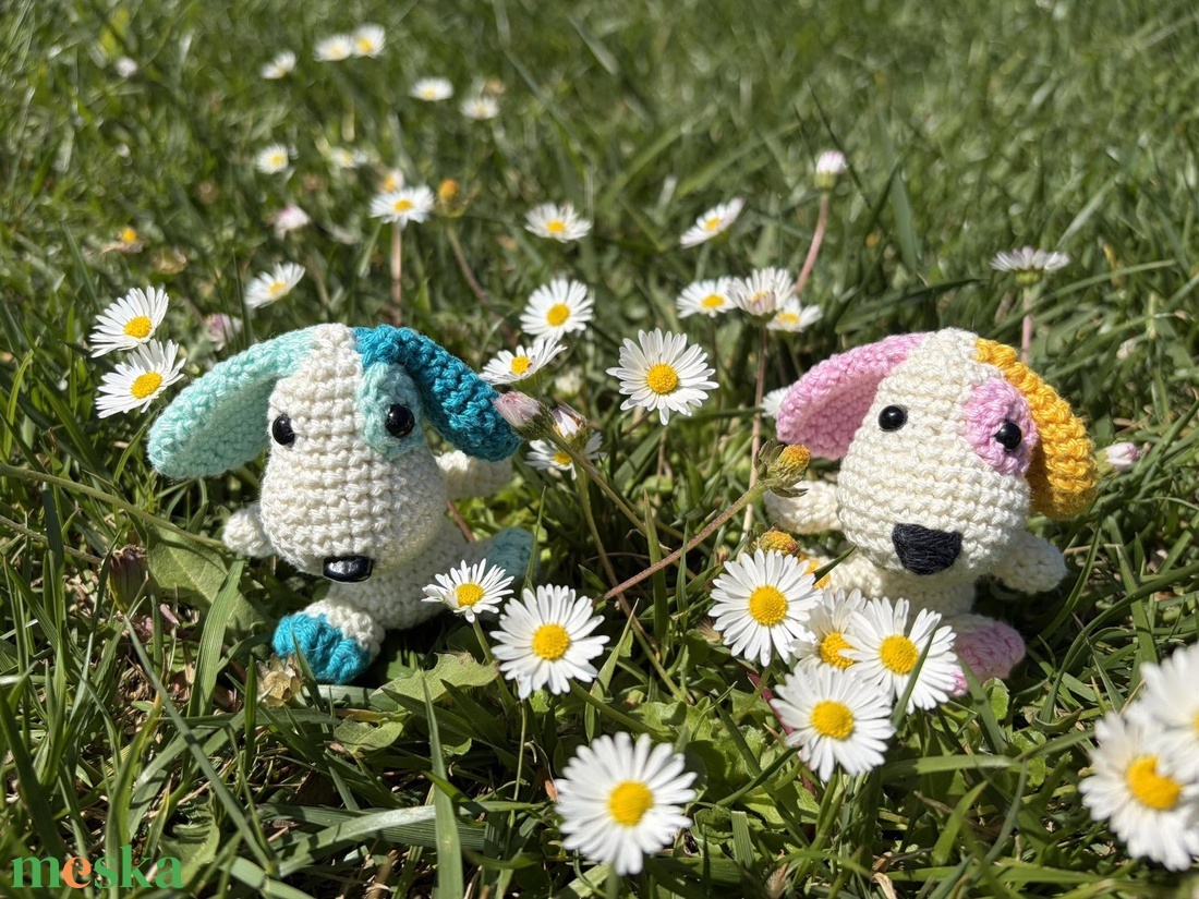 Horgolt mini kutyus - játék & sport - plüssállat & játékfigura - kutya - Meska.hu