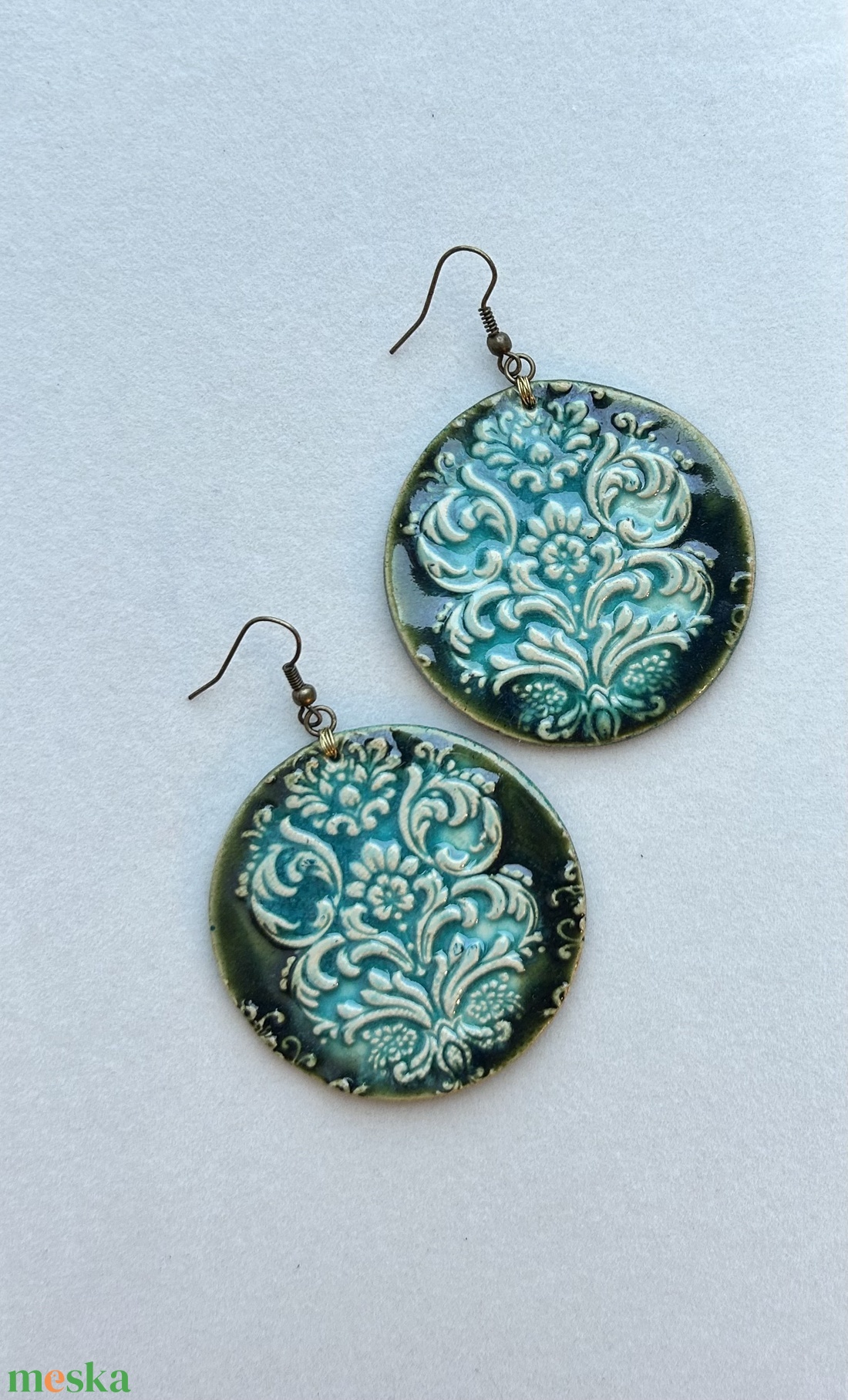 Tavaszváró fülbevaló - ékszer - fülbevaló - lógós kerek fülbevaló - Meska.hu