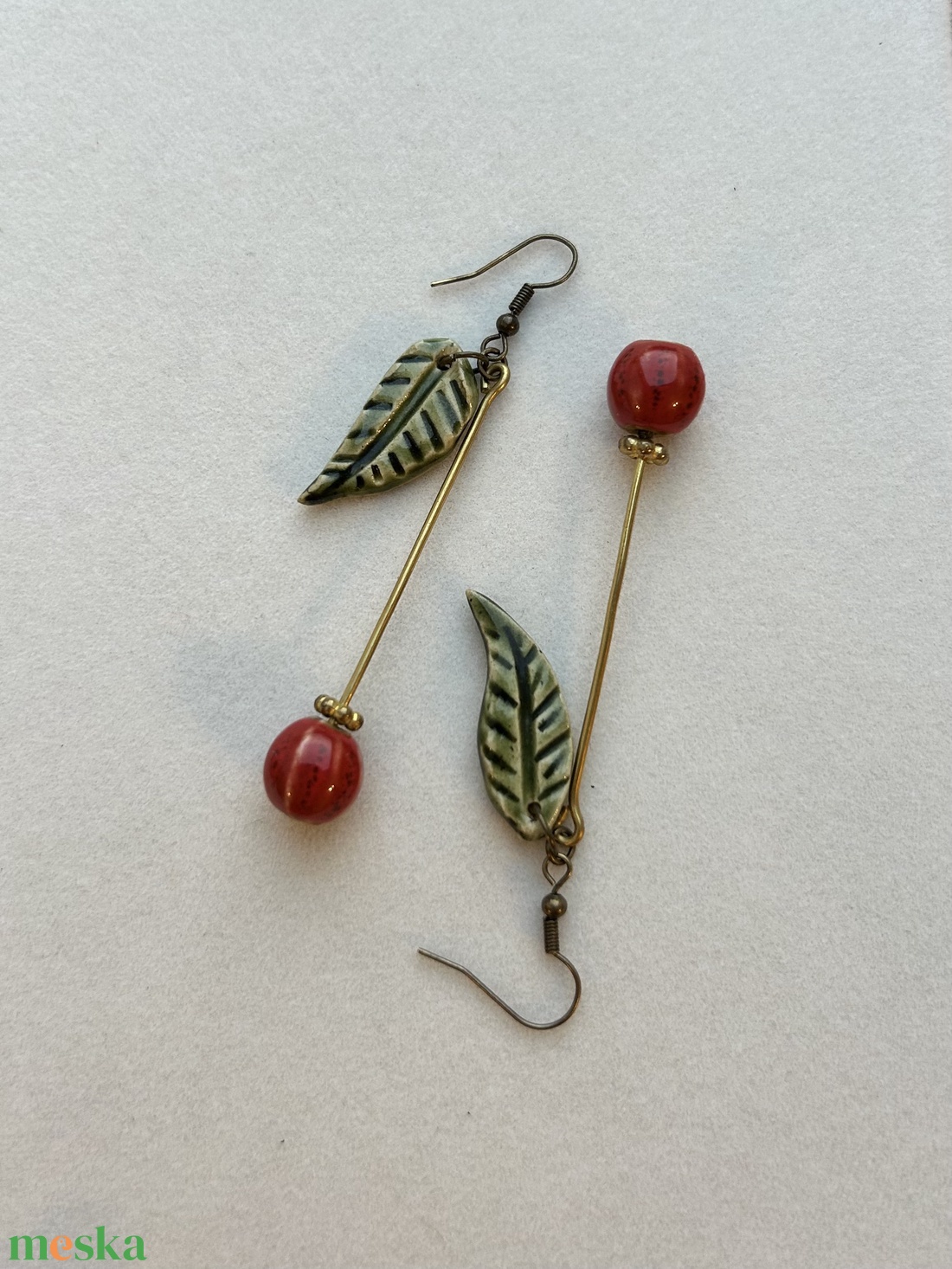 Cherry  fülbevaló / nikkelmentes  - ékszer - fülbevaló - lógó fülbevaló - Meska.hu