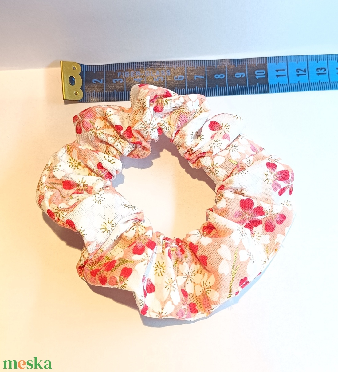 Sakura scrunchie csomag, 3 db japán stílusú pamut hajgumi  - ruha & divat - hajdísz & hajcsat - hajgumi - Meska.hu
