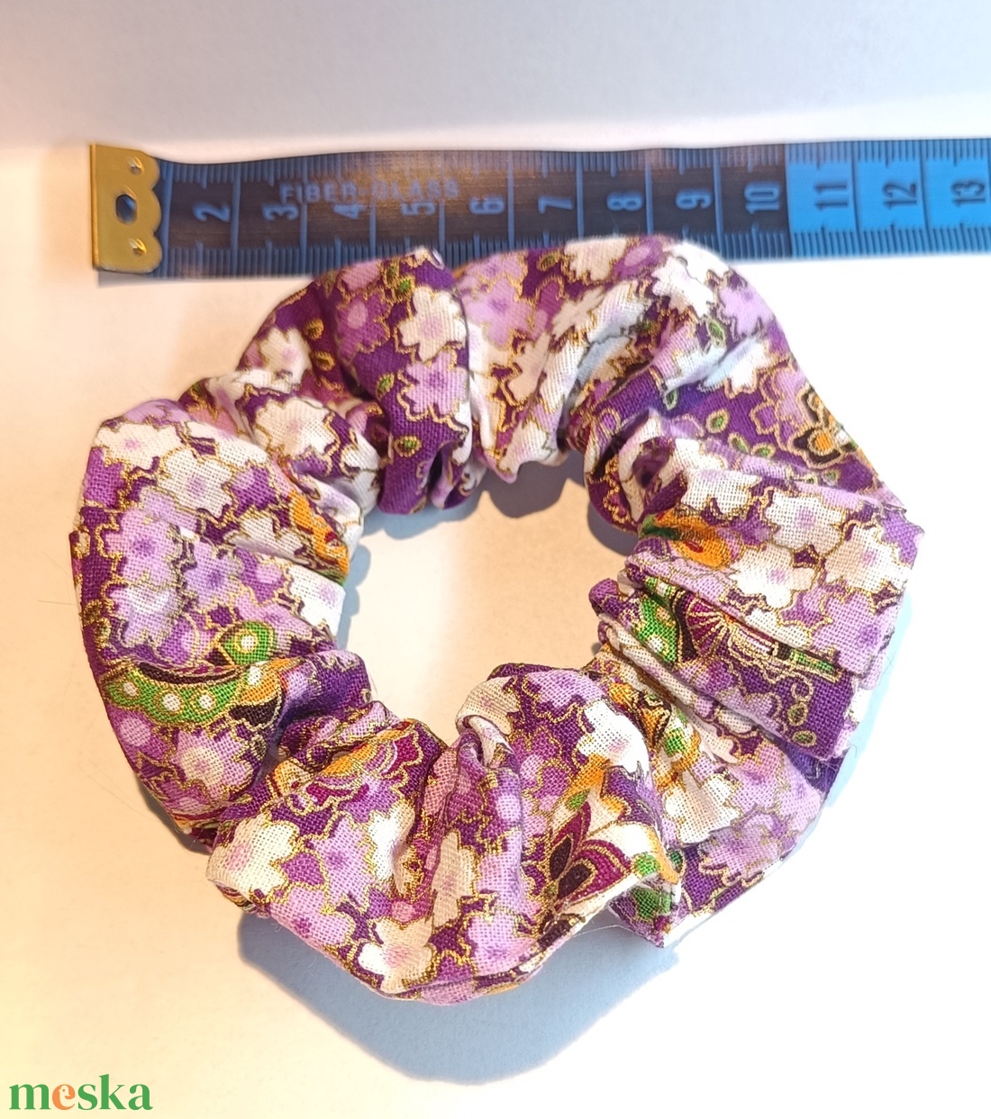 Sakura scrunchie csomag, 3 db japán stílusú pamut hajgumi  - ruha & divat - hajdísz & hajcsat - hajgumi - Meska.hu