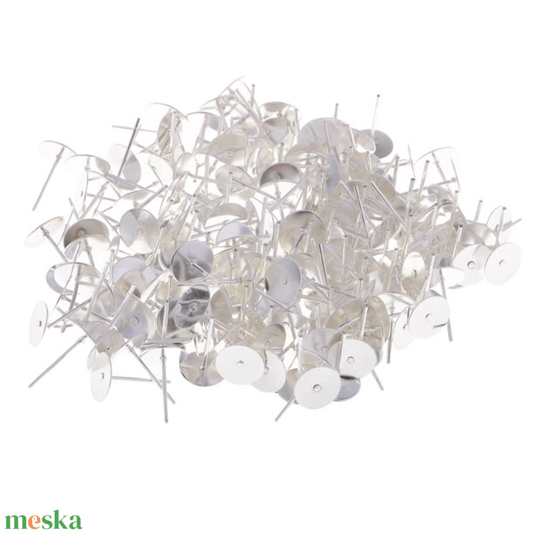 FÜLBEVALÓ STIFT 8 MM, 100 DB - kellékek & szerszámok - ékszerkellék - fülbevaló alap - Meska.hu