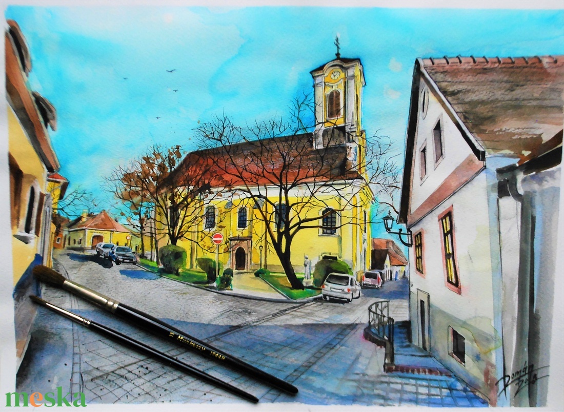Szentendre, Péter Pál templom - művészet - Meska.hu Szentendre, Péter Pál templom - művészet - Meska.hu