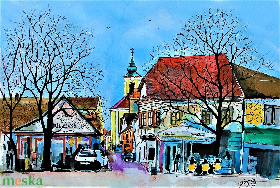 Szentendre, Duna korzó, Görög kancsó - otthon & életmód - Meska.hu Szentendre, Duna korzó, Görög kancsó - otthon & életmód - Meska.hu