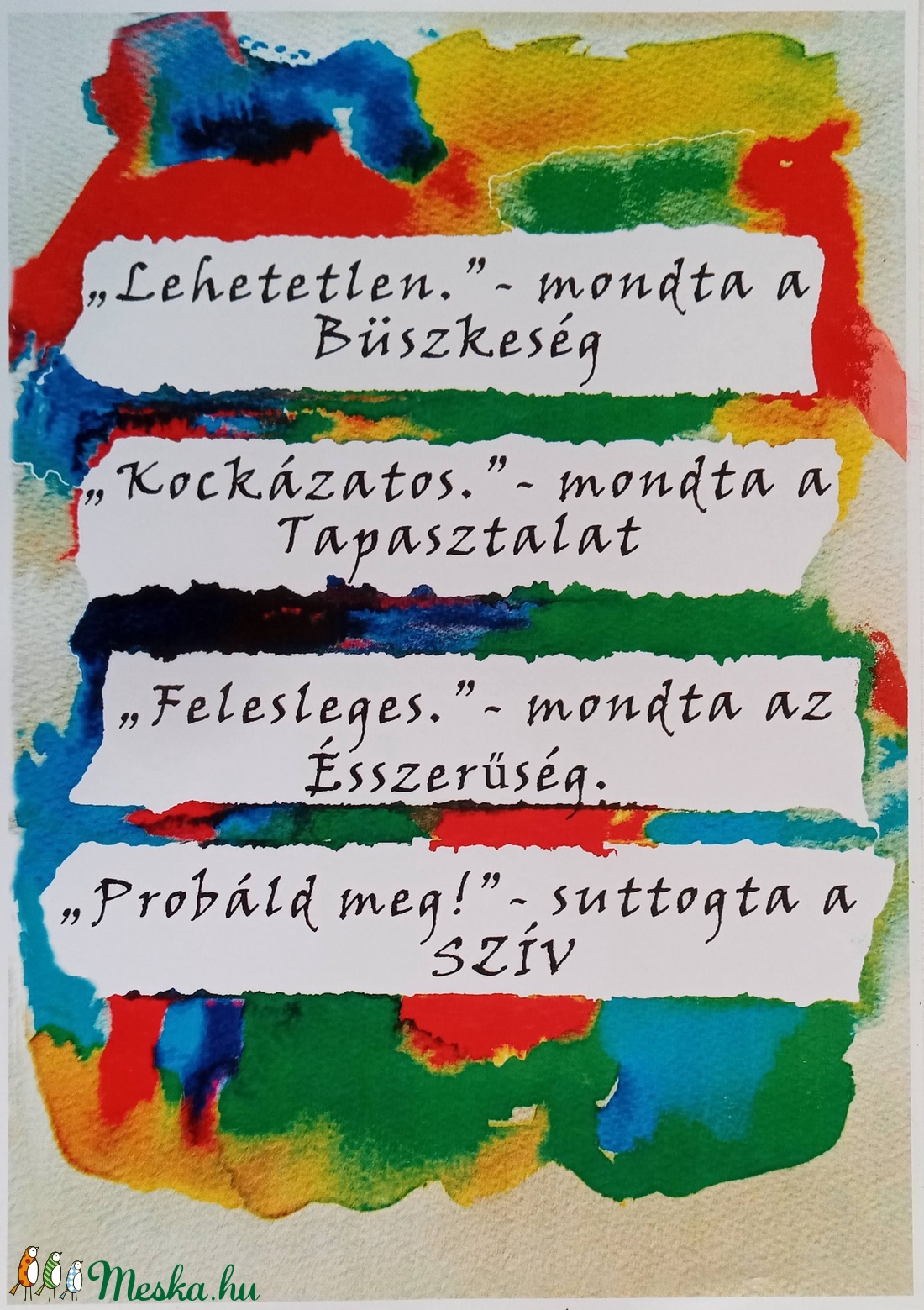 Pozitív Pszichológia, Remény, idézet - művészet - festmény - akvarell - Meska.hu Pozitív Pszichológia, Remény, idézet - művészet - festmény - akvarell - Meska.hu