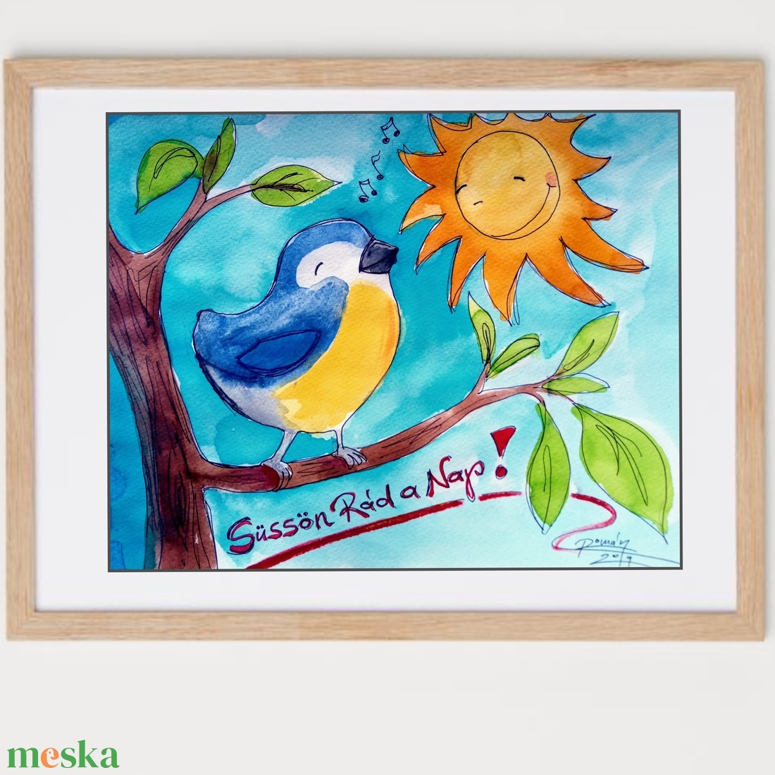 Illusztráció, Festmény, Grafika, Pozitív pszichológiájú grafika, vidámság, happy - művészet - festmény - akvarell - Meska.hu Illusztráció, Festmény, Grafika, Pozitív pszichológiájú grafika, vidámság, happy - művészet - festmény - akvarell - Meska.hu