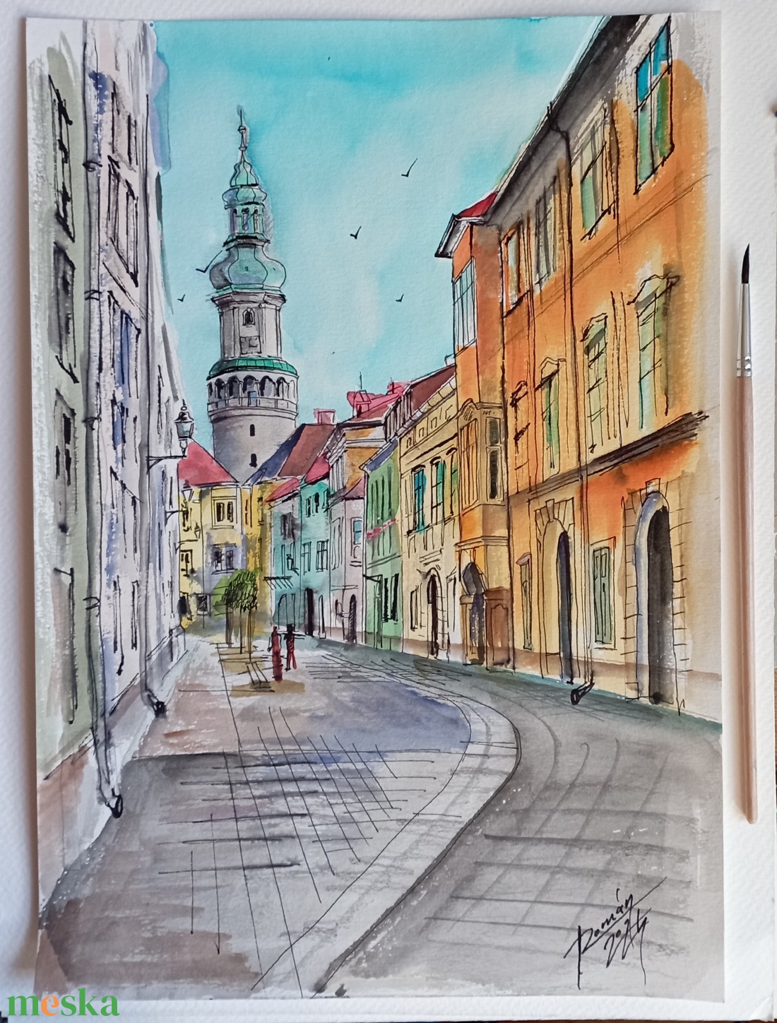 Sopron Akvarellnyomat, Soproni tűztorony, városkép, - művészet - festmény - akvarell - Meska.hu Sopron Akvarellnyomat, Soproni tűztorony, városkép, - művészet - festmény - akvarell - Meska.hu