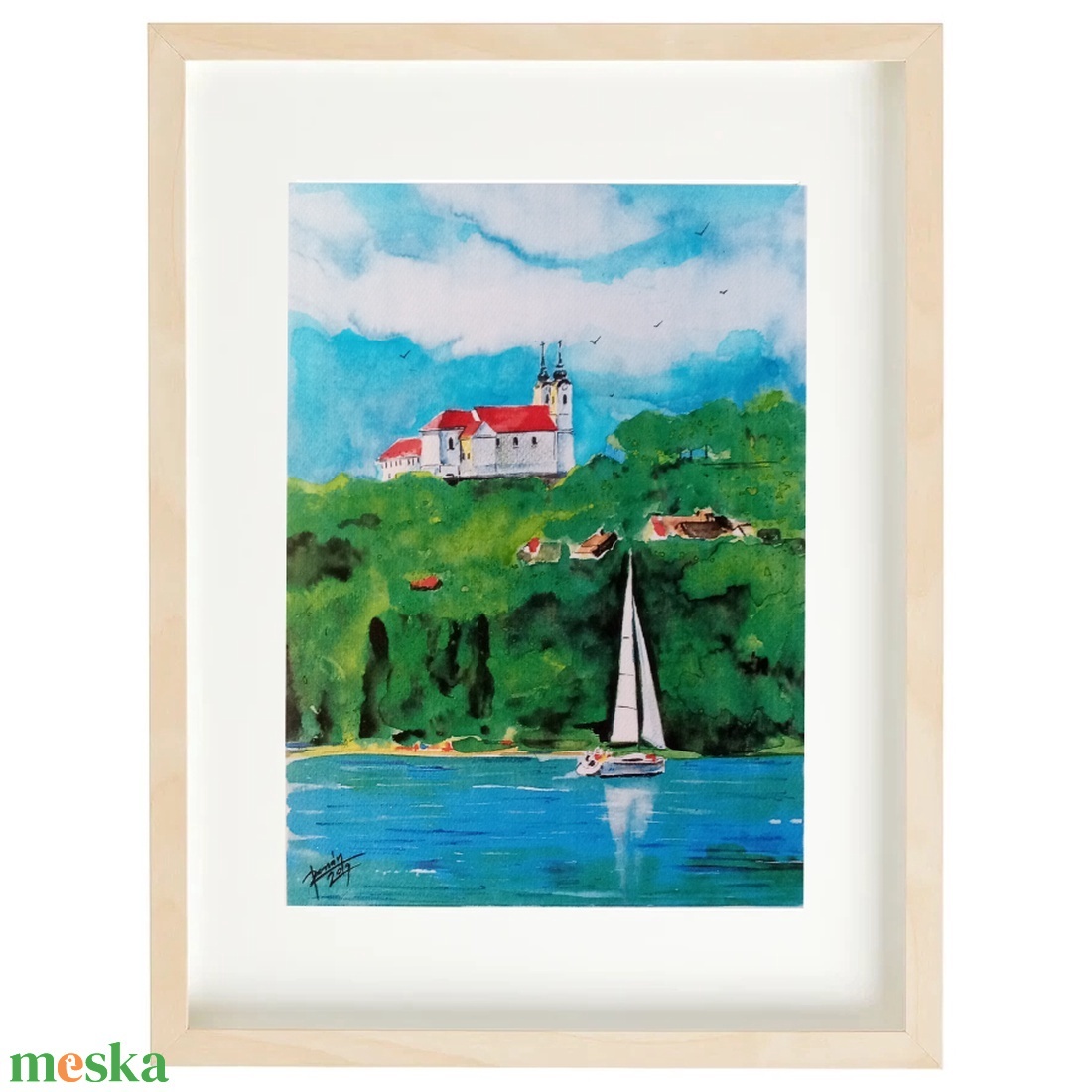 Tihany, Akvarell nyomat - művészet - grafika & illusztráció - művészi nyomat - Meska.hu Tihany, Akvarell nyomat - művészet - grafika & illusztráció - művészi nyomat - Meska.hu