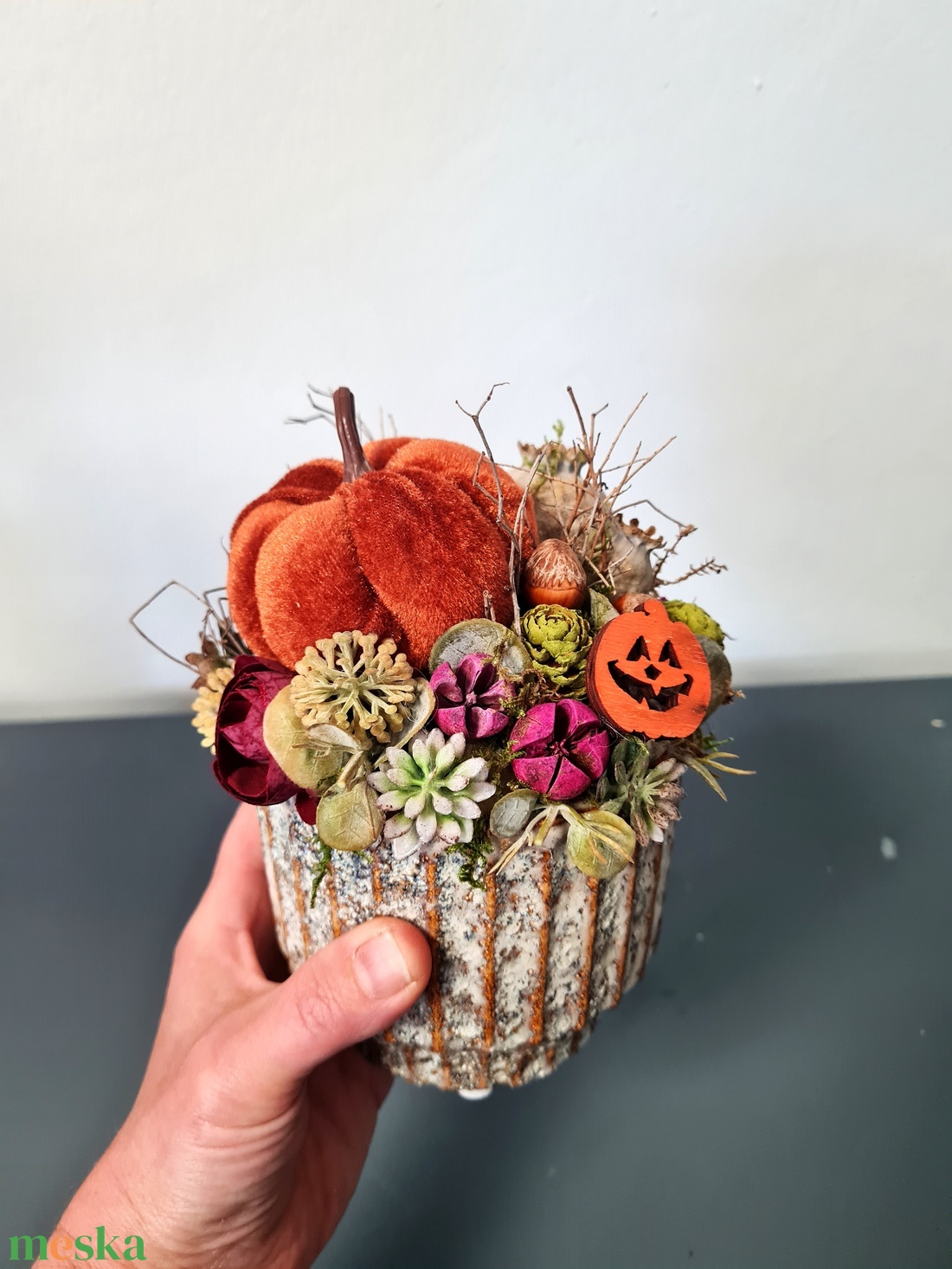 Vidám őszi asztaldísz tökkel - otthon & életmód - dekoráció - halloween - halloweeni asztaldísz - Meska.hu Vidám őszi asztaldísz tökkel - otthon & életmód - dekoráció - halloween - halloweeni asztaldísz - Meska.hu