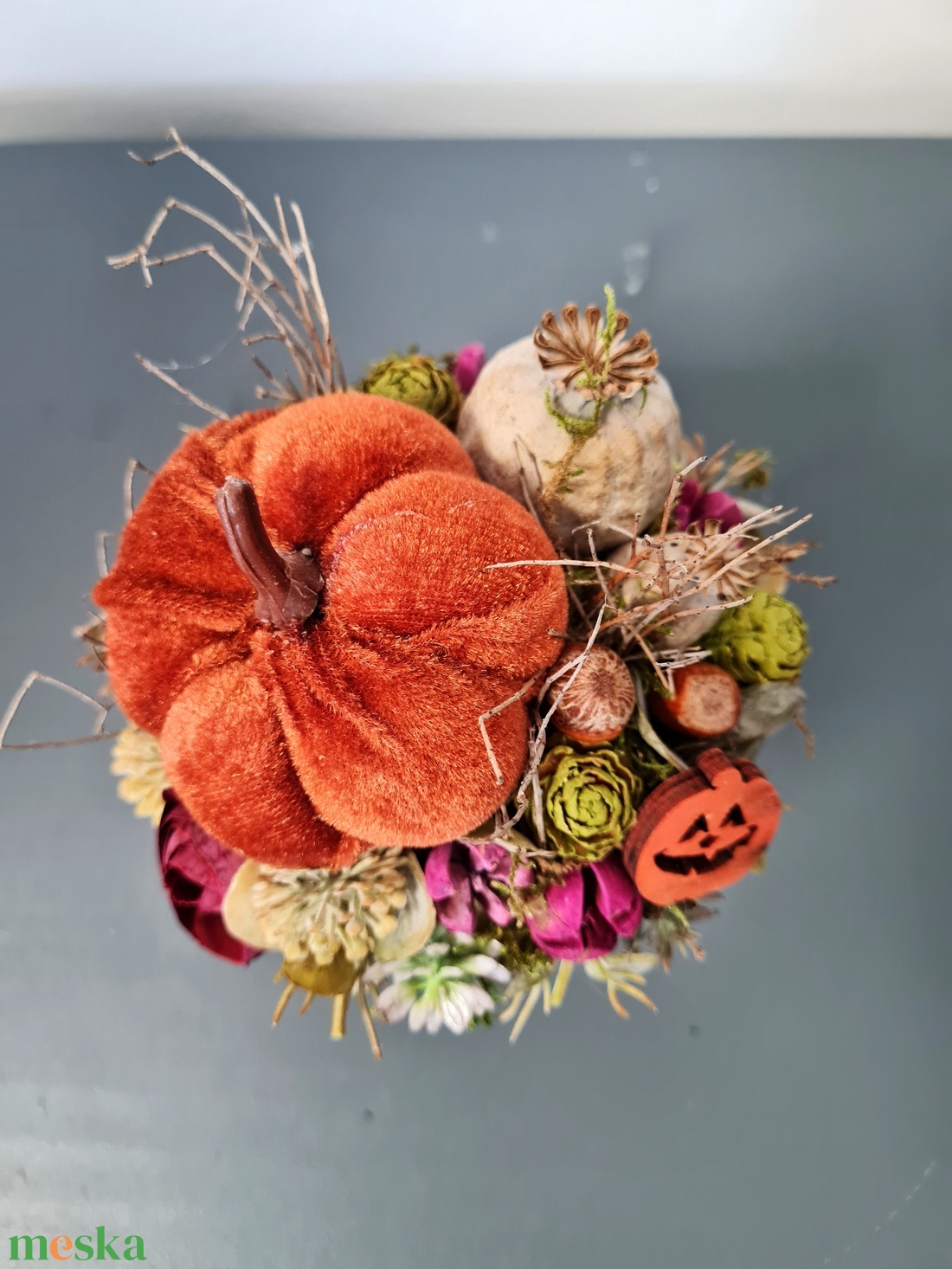 Vidám őszi asztaldísz tökkel - otthon & életmód - dekoráció - halloween - halloweeni asztaldísz - Meska.hu Vidám őszi asztaldísz tökkel - otthon & életmód - dekoráció - halloween - halloweeni asztaldísz - Meska.hu