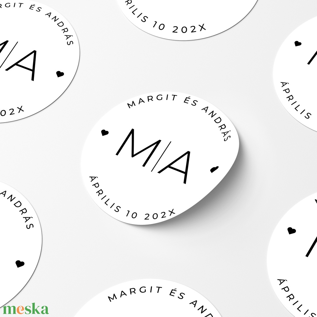 Esküvői Matrica, Egyedi Matrica, Öntapadós Esküvői Matrica, Dekormatrica, Boríték Záró Matrica  - esküvő - meghívó & kártya - meghívó - Meska.hu