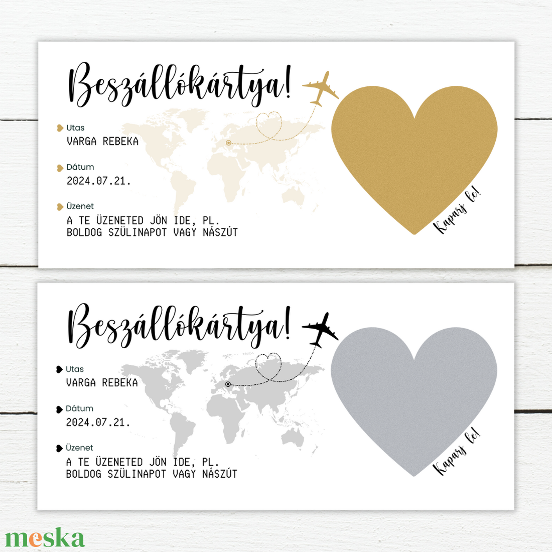 Beszállókártya, Beszállókártya Ajándék, Boarding Pass Kaparós, Kaparós Jegy, Kaparós Sorsjegy, Kaparós Ajándékkártya - otthon & lakás - papír írószer - ajándékkísérő - Meska.hu