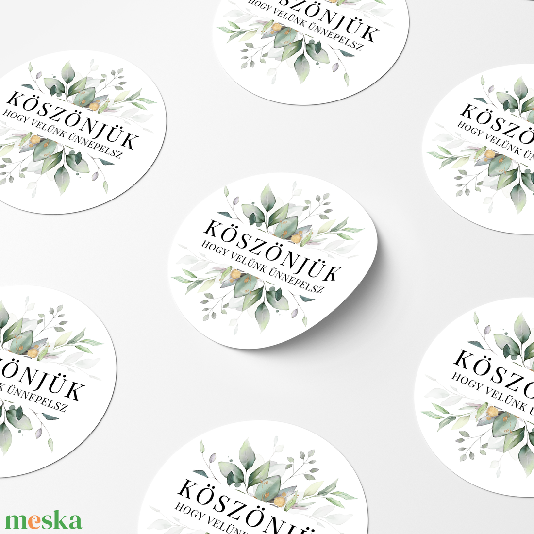 Esküvői Köszönő Ajándék, Ajándék Vendégeknek, Esküvői Ajándék, Köszöntő Ajándék, Matrica, Körmatrica, Köszöntő Matrica - esküvő - emlék & ajándék - köszönőajándék - Meska.hu