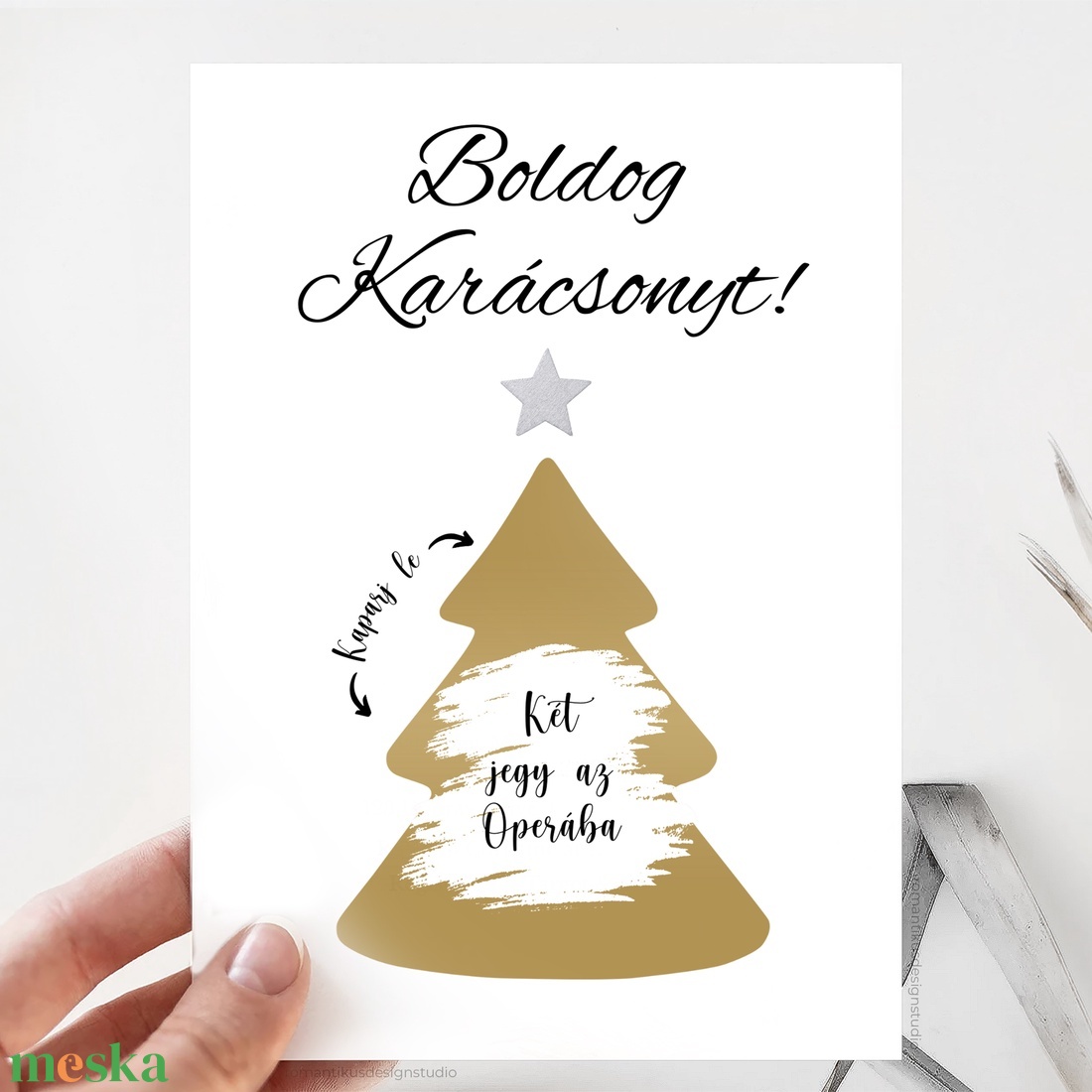 Egyedi Karácsonyi Ajándék, Kaparós Ajándék, Egyedi Ajándék, Sorsjegy, Ajándék Férfiaknak, Ajándék Nőknek, Ajándék Ötlet - karácsony - karácsonyi ajándékozás - karácsonyi képeslap, üdvözlőlap, ajándékkísérő - Meska.hu