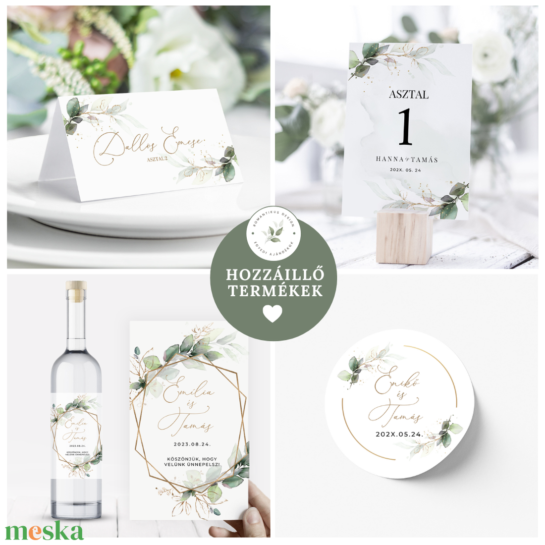 Eskűvő Étlap, Esküvői Menü, Étlap, Menü, Esküvő Vacsora, Esküvői Asztal - esküvő - meghívó & kártya - menü - Meska.hu