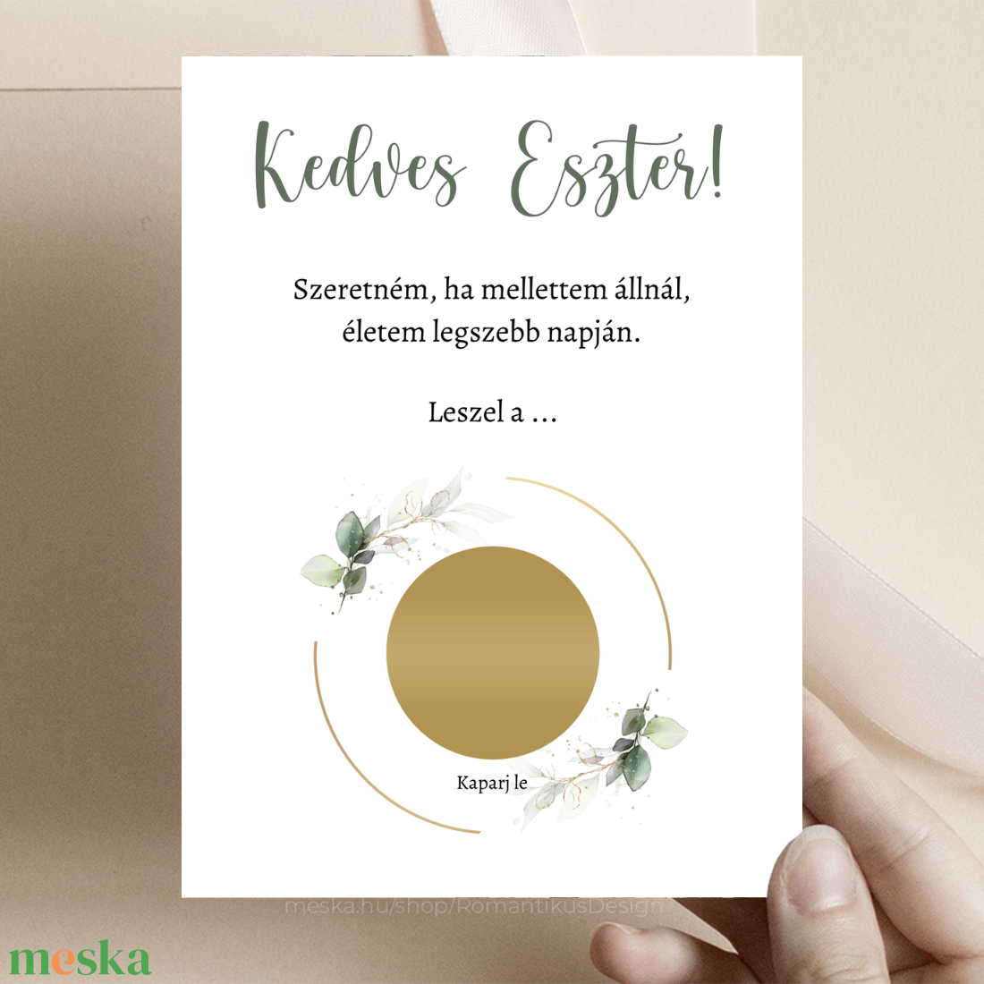 Kaparós Koszorúslány Felkérő, Koszorúslány Felkérő, Kaparós Sorsjegy, Kaparós Tanú Felkérő, Tanú Felkérő Kártya, Kaparós - esküvő - meghívó & kártya - koszorúslány felkérő - Meska.hu