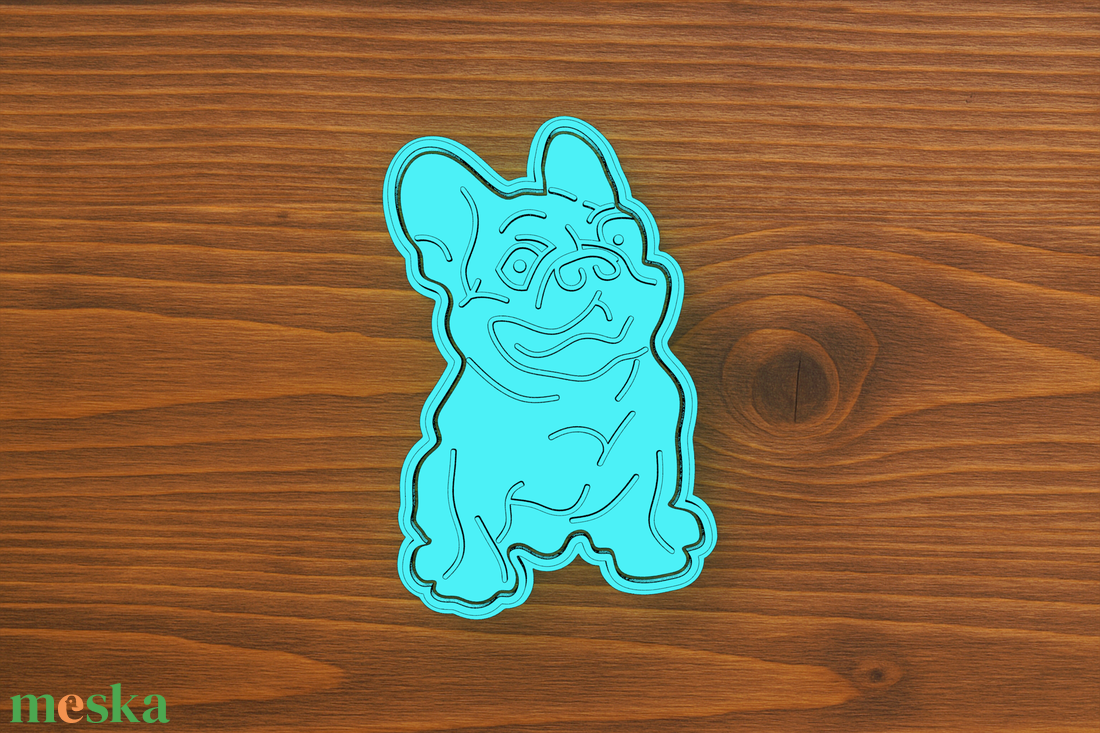 Francia bulldog sütikiszúró - otthon & életmód - konyhafelszerelés, tálalás - sütés, főzés - sütikiszúró - Meska.hu