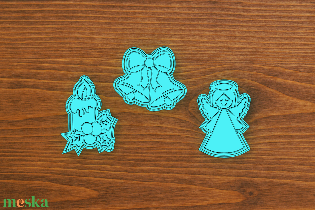 Karácsonyi sütikiszúró 3. szett  - karácsony - karácsonyi sütés-főzés - Meska.hu