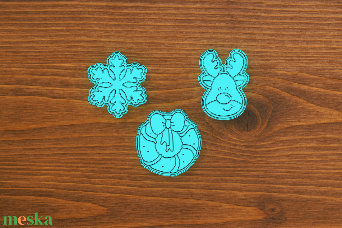 Karácsonyi sütikiszúró 4. szett  - karácsony - karácsonyi sütés-főzés - Meska.hu
