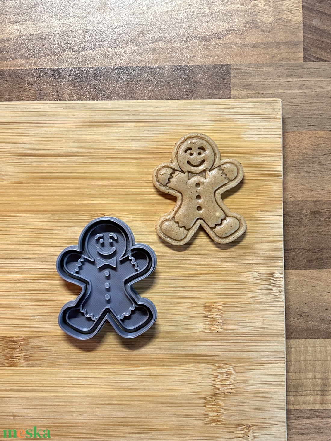 Karácsonyi Mézeskalácsember formájú sütikiszúró  - karácsony - karácsonyi sütés-főzés - Meska.hu