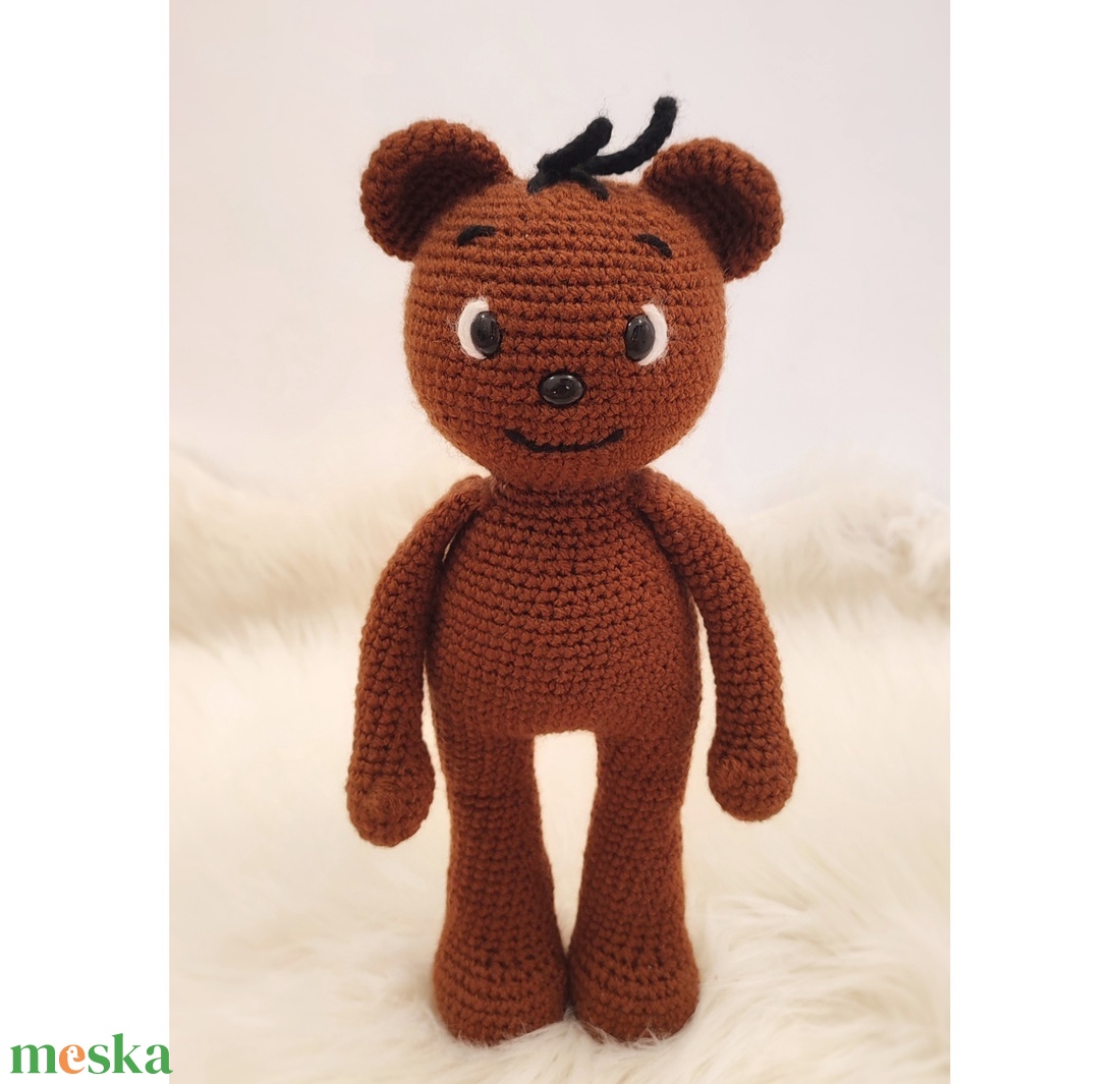 Horgolt Boribon - játék & sport - plüssállat & játékfigura - maci - Meska.hu