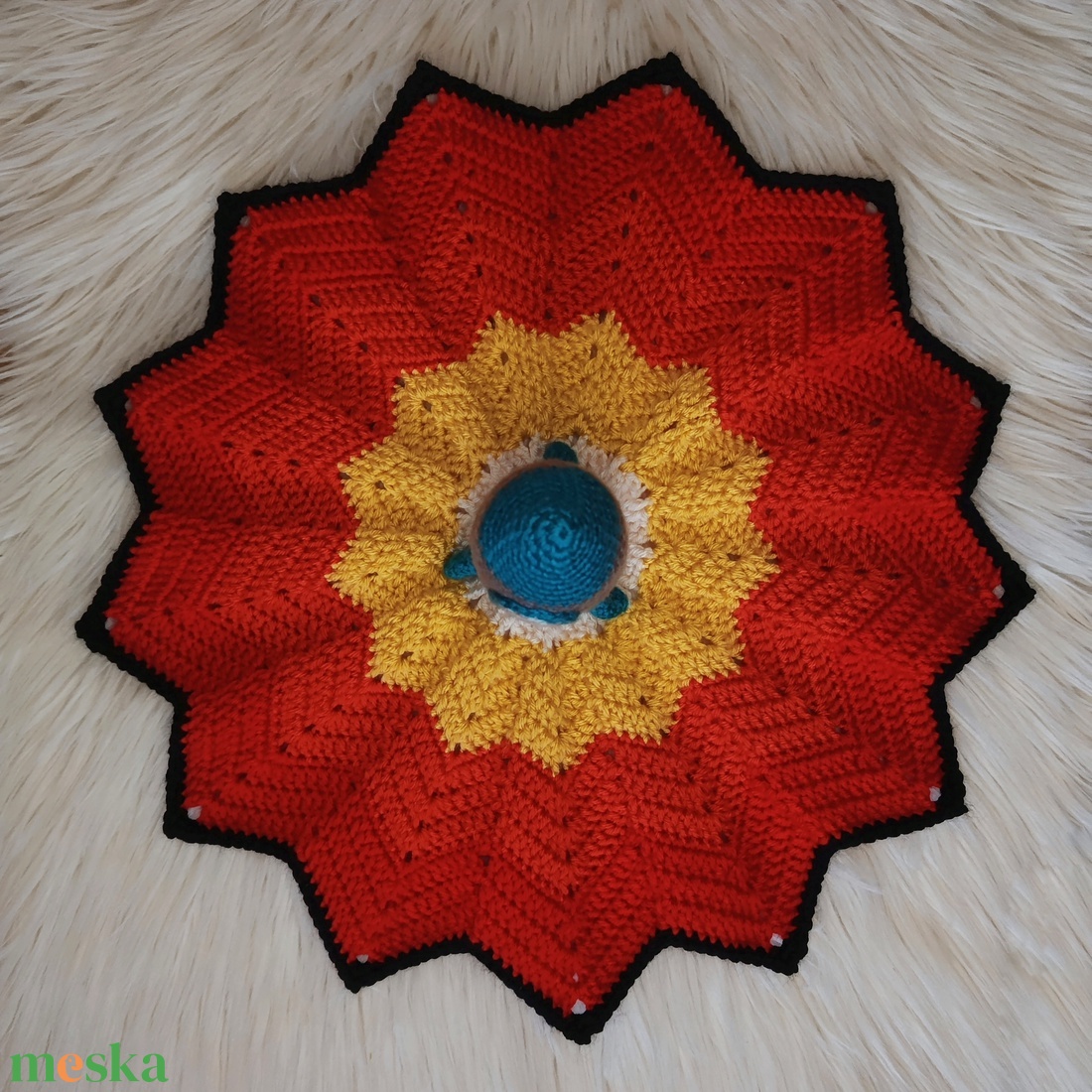 Horgolt rakéta szundikendő  - baba - mama - baba játékok - szundikendő, alvóka - Meska.hu