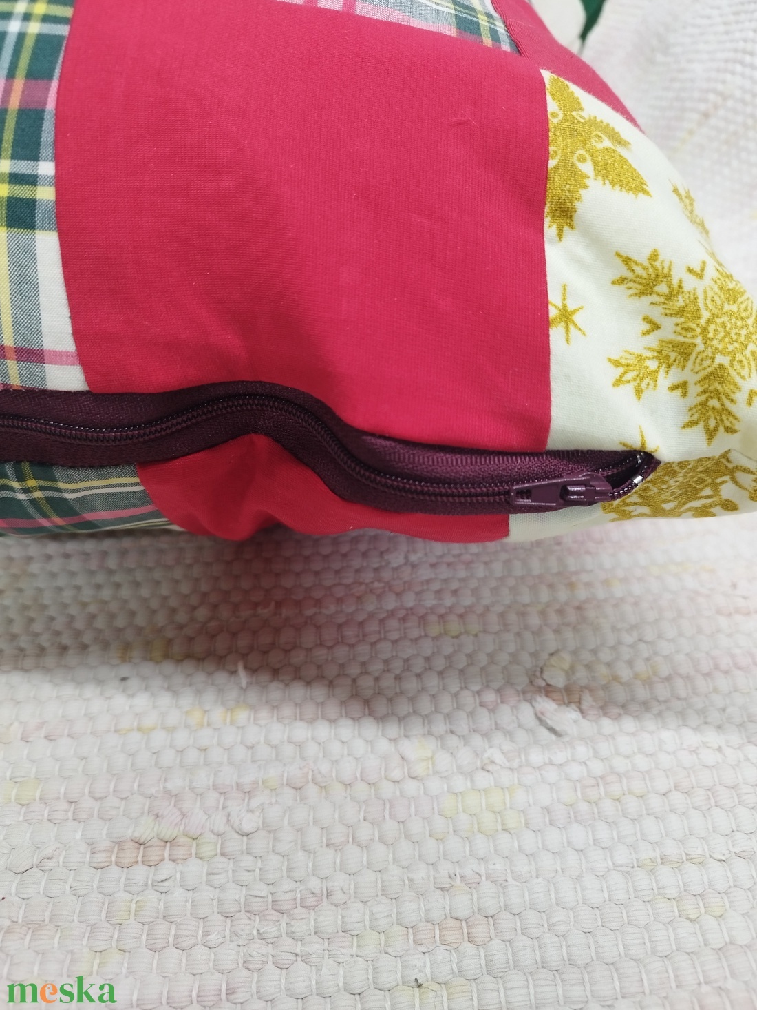 Díszpárna  - karácsony - karácsonyi lakásdekoráció - karácsonyfa, grincsfa - Meska.hu