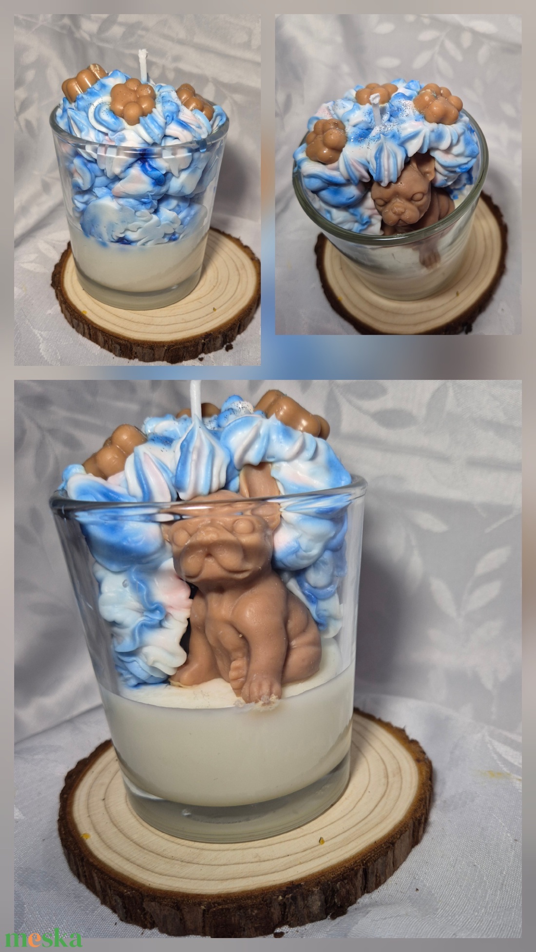 Figurás  üveges  gyertyák - otthon & életmód - gyertya, illat, aroma - gyertya - Meska.hu