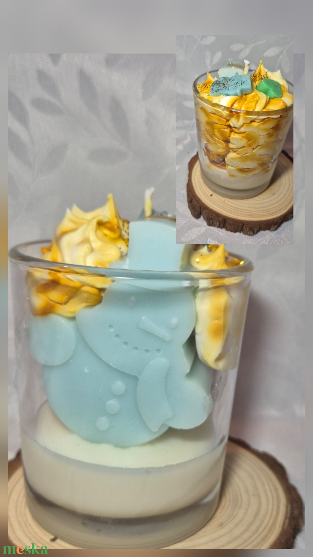 Figurás  üveges  gyertyák - otthon & életmód - gyertya, illat, aroma - gyertya - Meska.hu