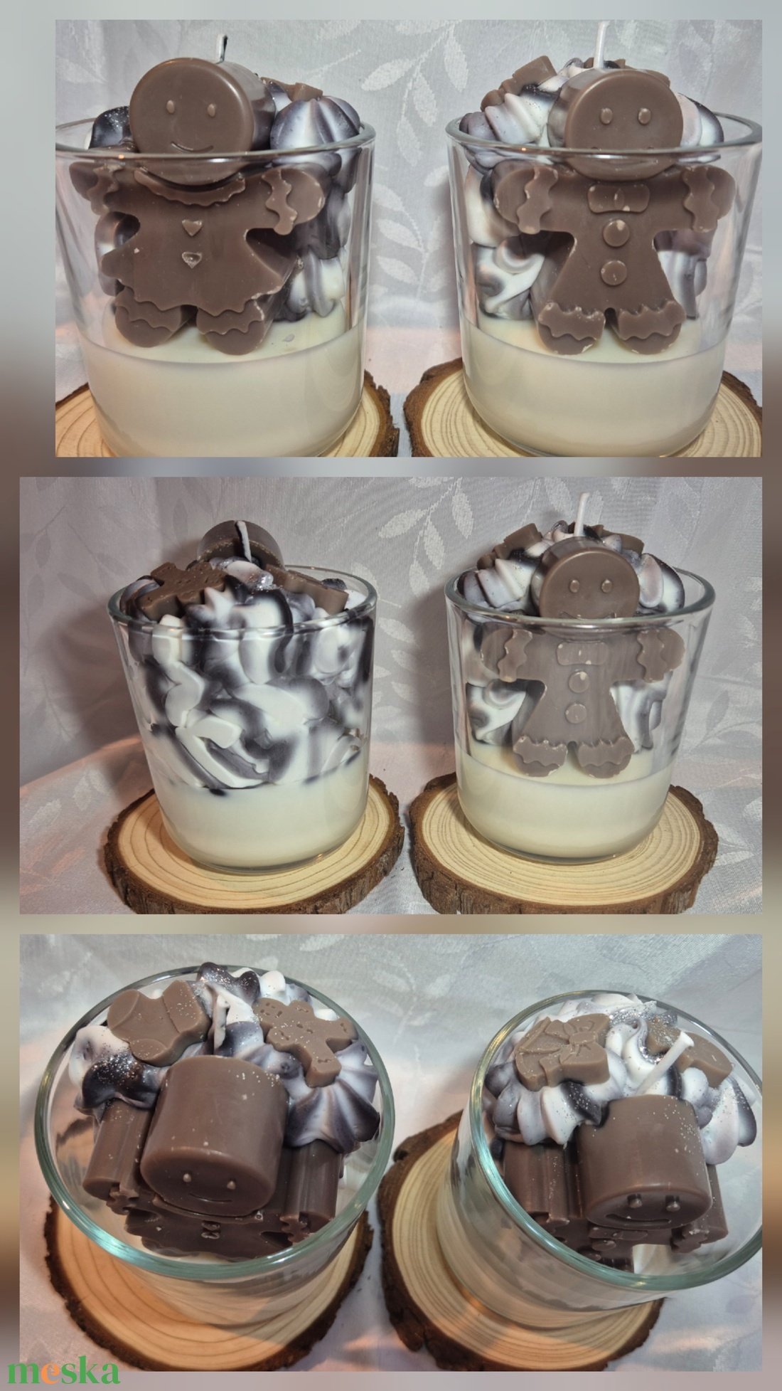 Figurás  üveges  gyertyák - otthon & életmód - gyertya, illat, aroma - gyertya - Meska.hu