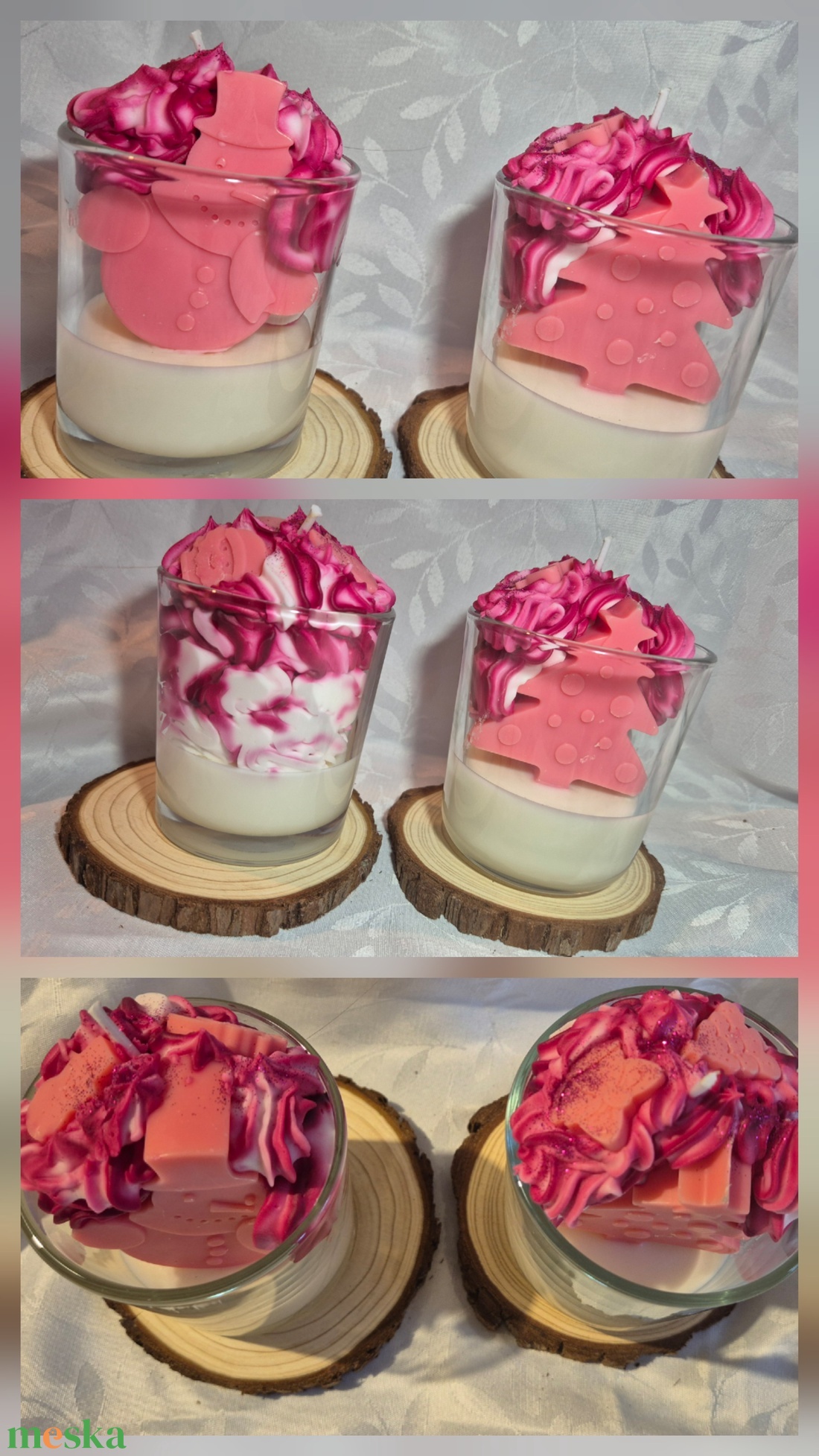 Figurás  üveges  gyertyák - otthon & életmód - gyertya, illat, aroma - gyertya - Meska.hu