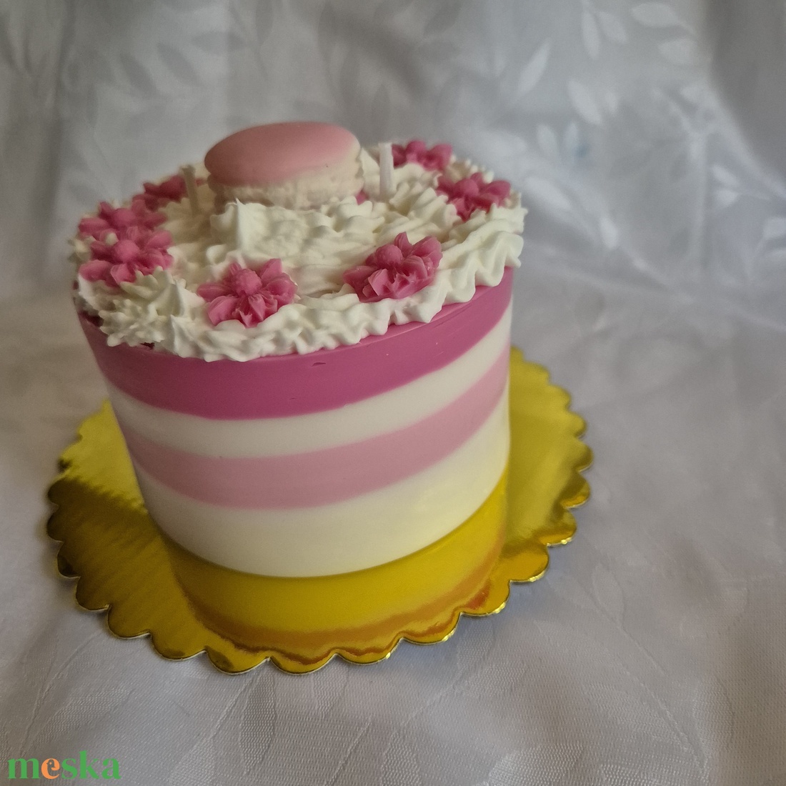Torta gyertya - otthon & életmód - gyertya, illat, aroma - gyertya - Meska.hu