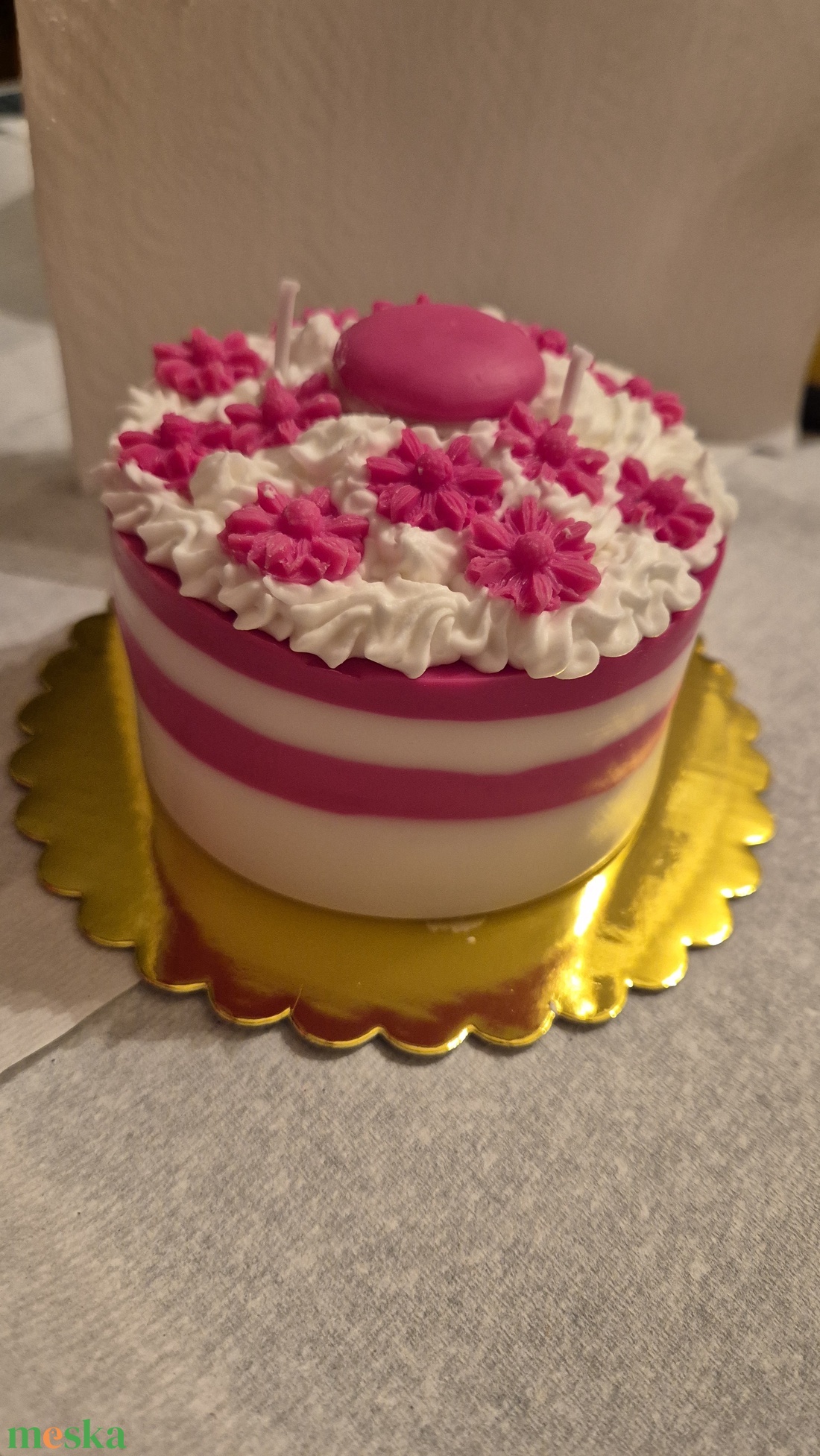 Torta gyertya - otthon & életmód - gyertya, illat, aroma - gyertya - Meska.hu