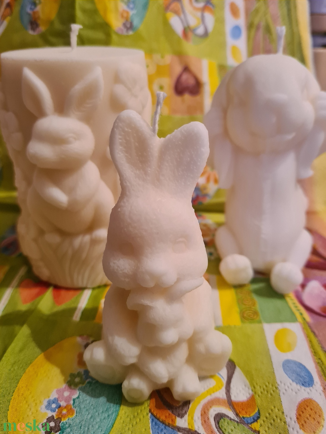 Húsvéti díszgyertya - ünnepi díszek, dekorációk - húsvéti díszek és dekorációk - húsvéti gyertya - Meska.hu