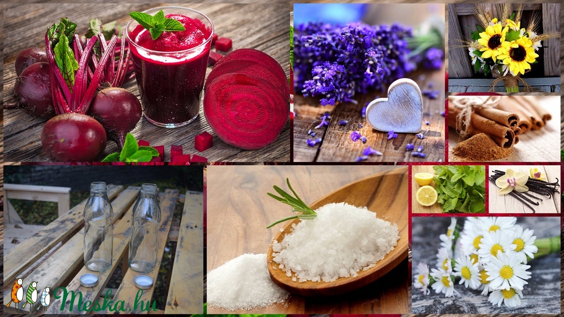 Gyógynövényes fürdősó, üveges, közepes méret - szépségápolás - szappan & fürdés - fürdősó, fürdőgolyó, habfürdő - Meska.hu