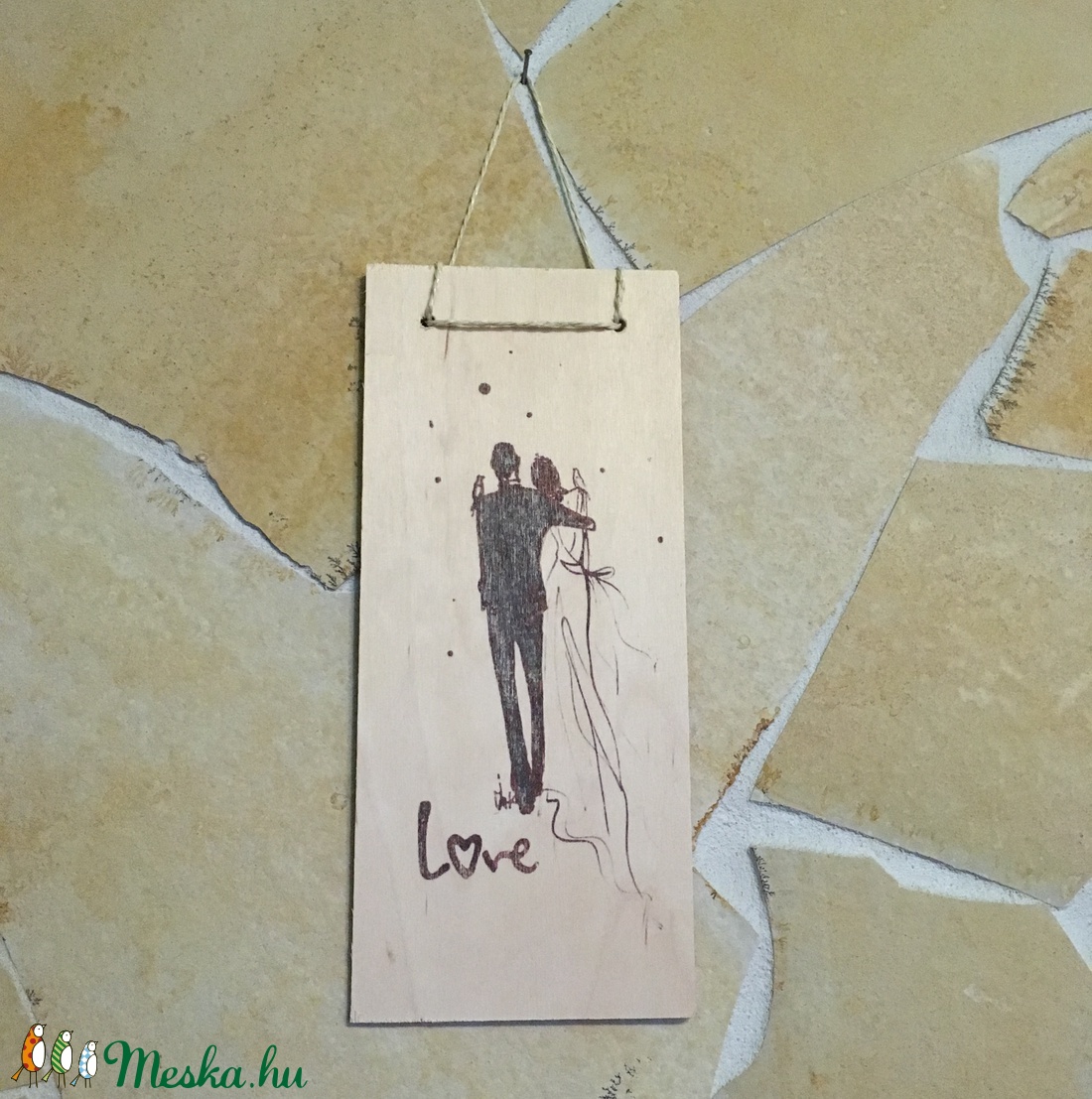 Esküvői ajándék, fa tábla - esküvő - dekoráció - tábla & jelzés - Meska.hu