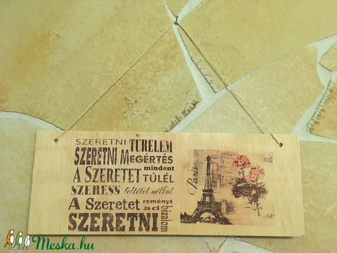 A Szeretetről, fa tábla - otthon & életmód - dekoráció - Meska.hu