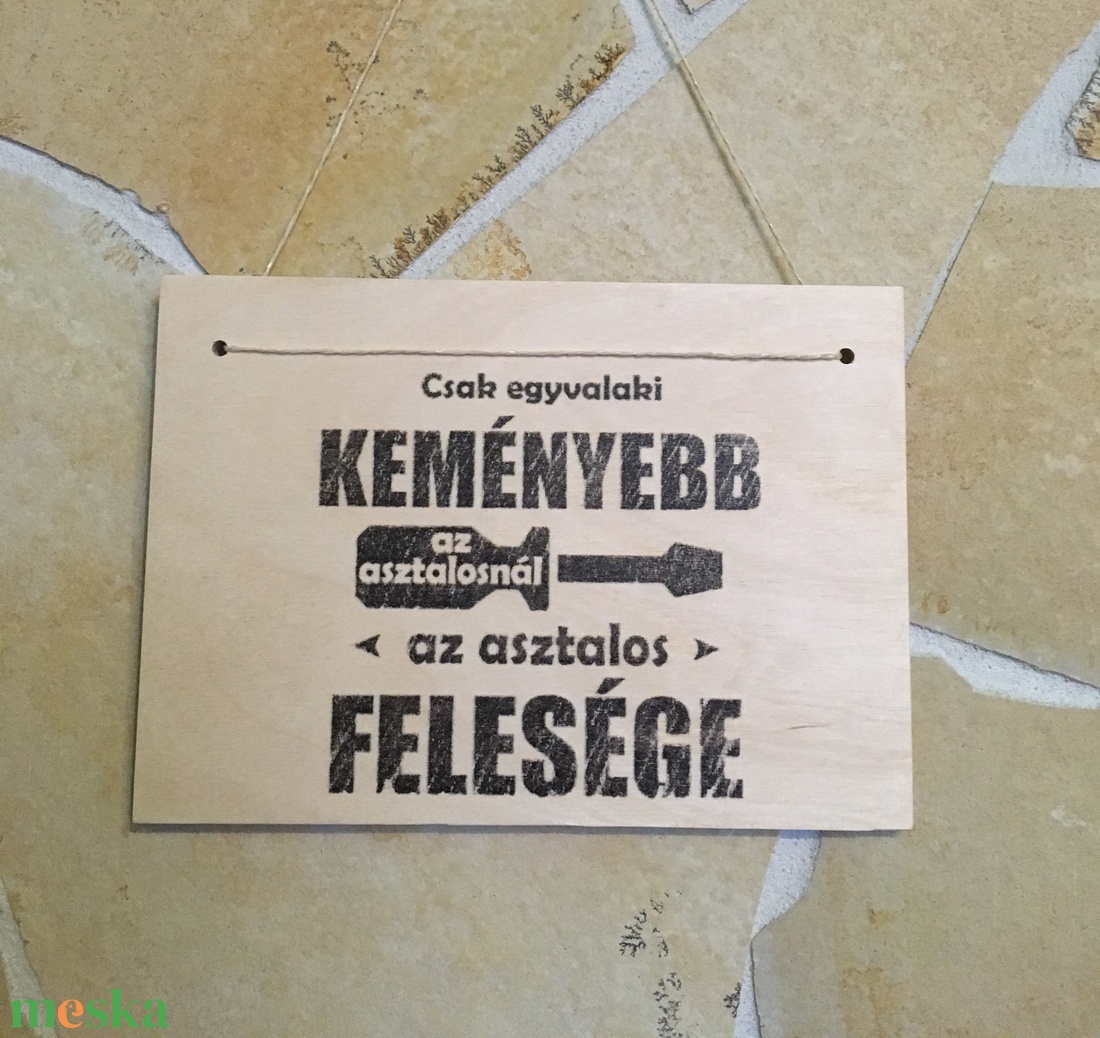 Fa tábla egyedi felirattal - otthon & életmód - dekoráció - kép & falikép - fából készült kép - Meska.hu
