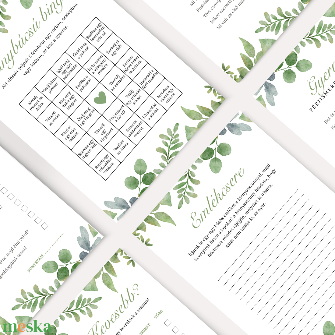 Lánybúcsú játékok (greenery) - művészet - grafika & illusztráció - digitális - Meska.hu Lánybúcsú játékok (greenery) - művészet - grafika & illusztráció - digitális - Meska.hu