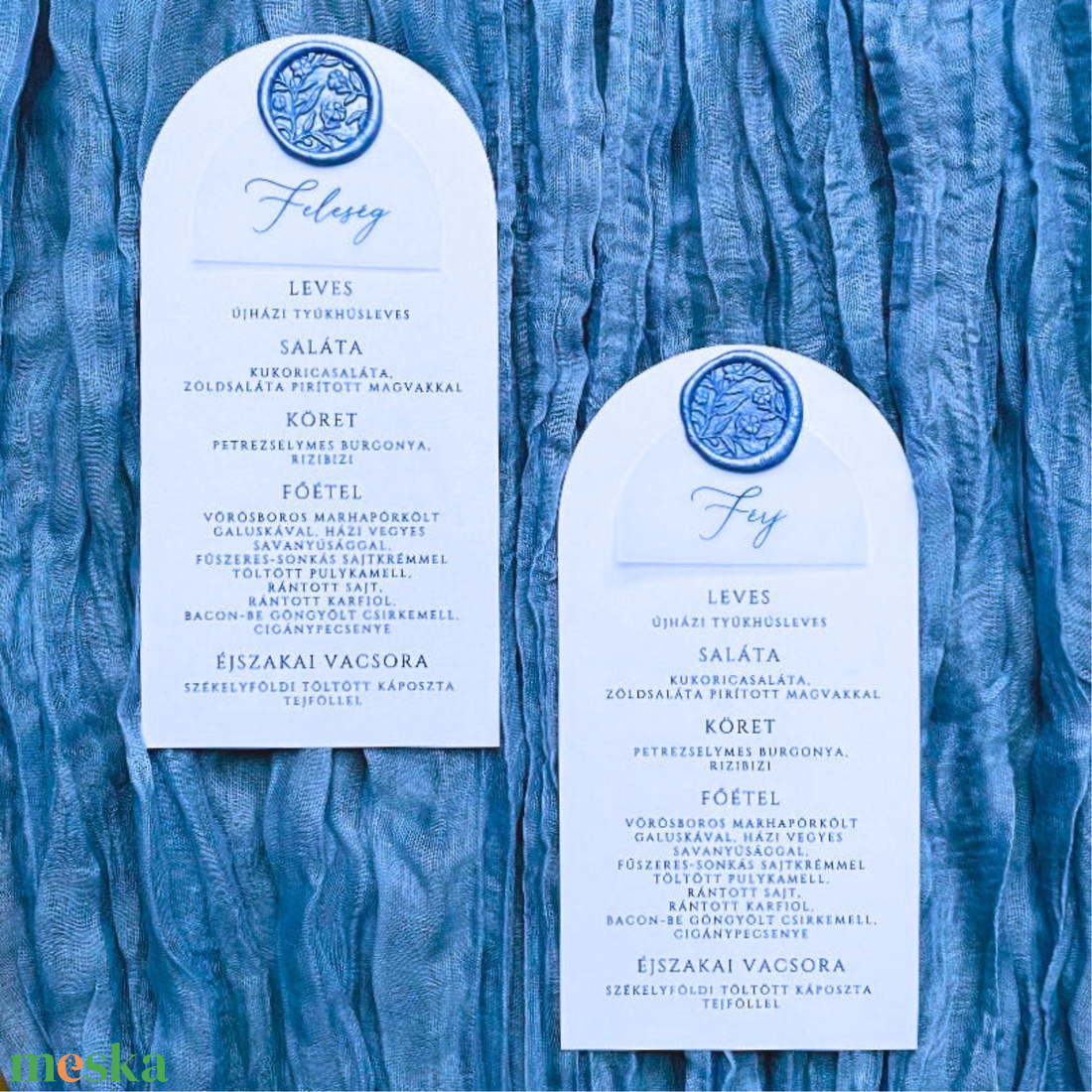 Boltíves menükártya/itallap - esküvő - meghívó & kártya - menü - Meska.hu